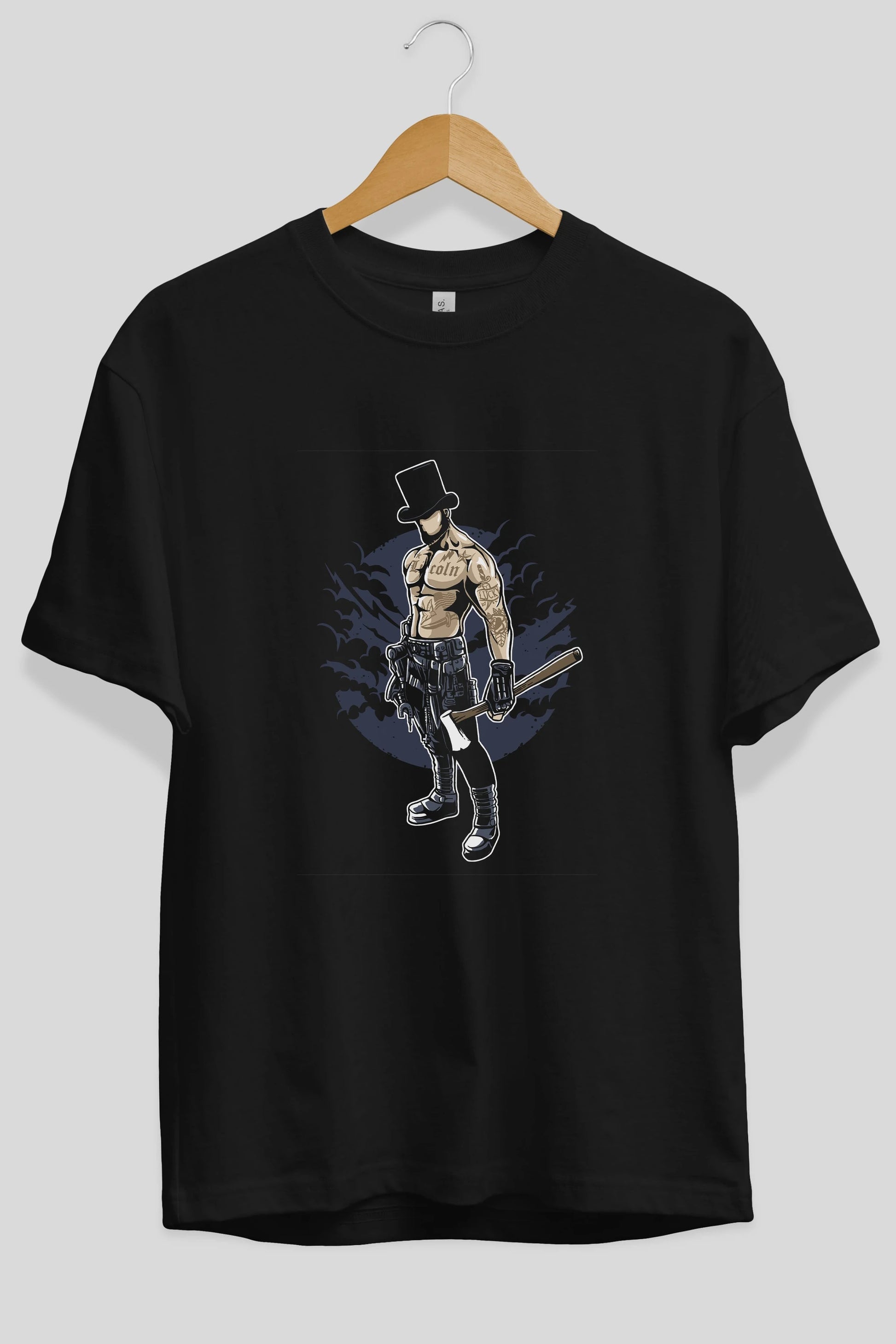 Lincoln Ön Baskılı Oversize t-shirt Erkek Kadın Unisex %100 Pamuk tişort