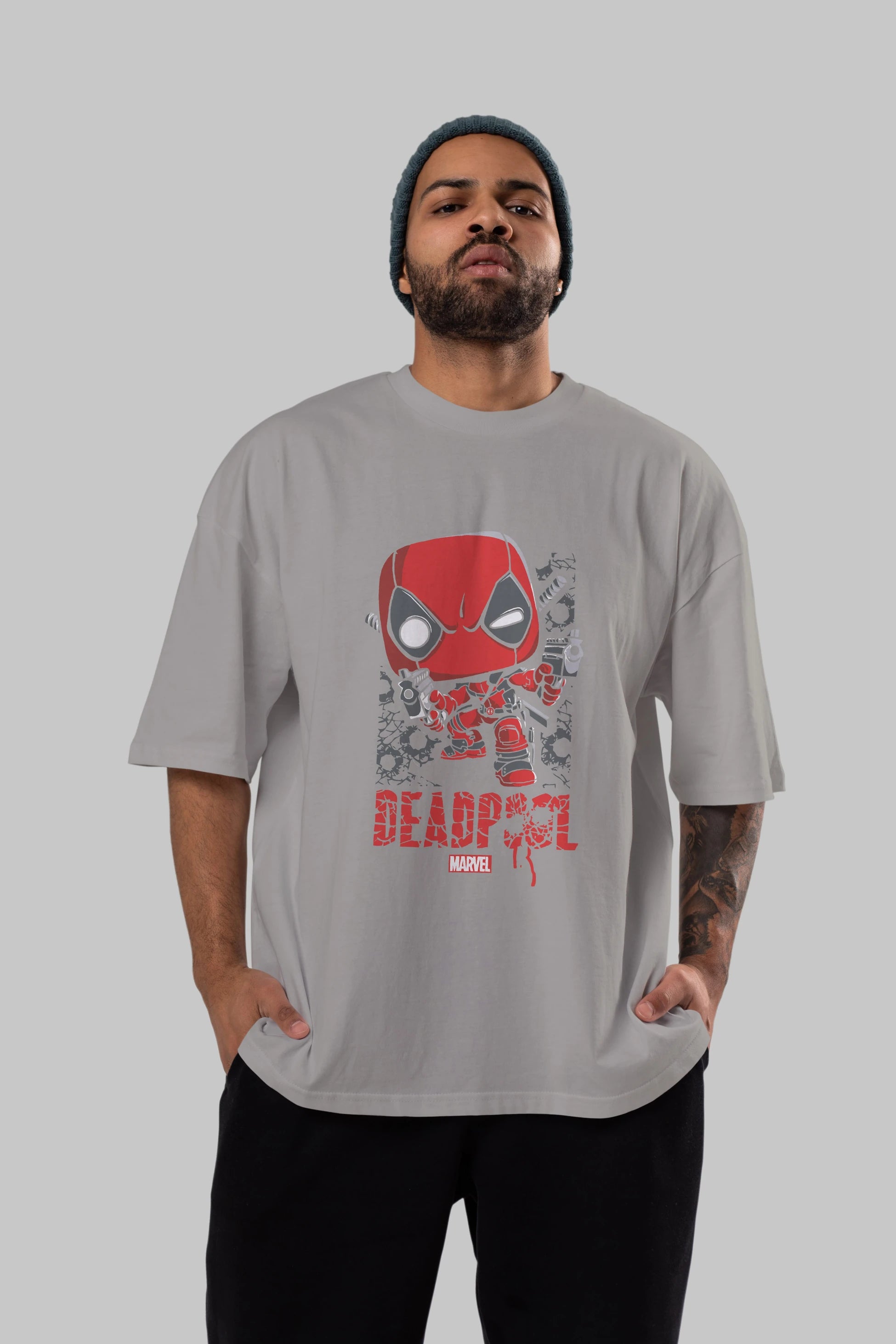 Deadpool (8) Ön Baskılı Oversize t-shirt Erkek Kadın Unisex %100 Pamuk Bisiklet Yaka tişort