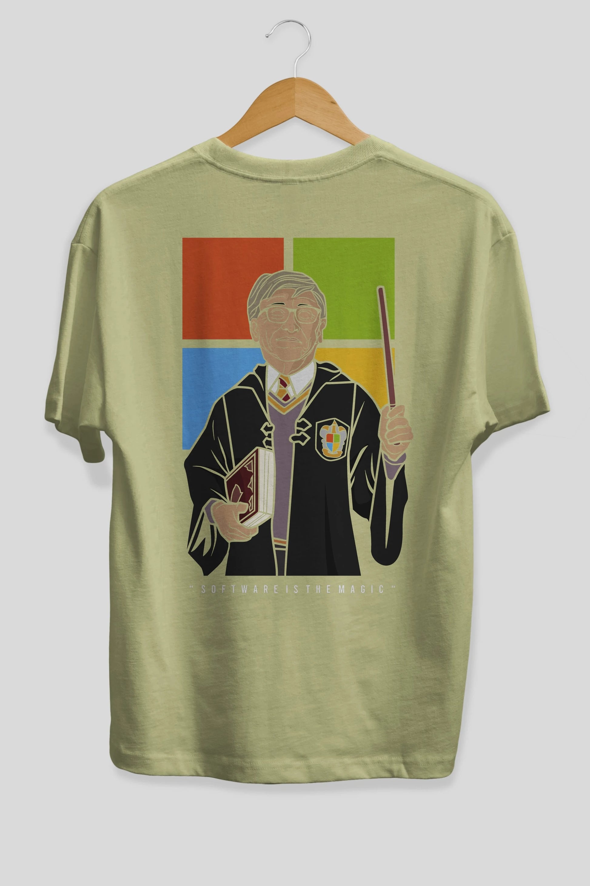 Harry Potter Gates Arka Baskılı Oversize t-shirt Erkek Kadın Unisex %100 Pamuk tişort