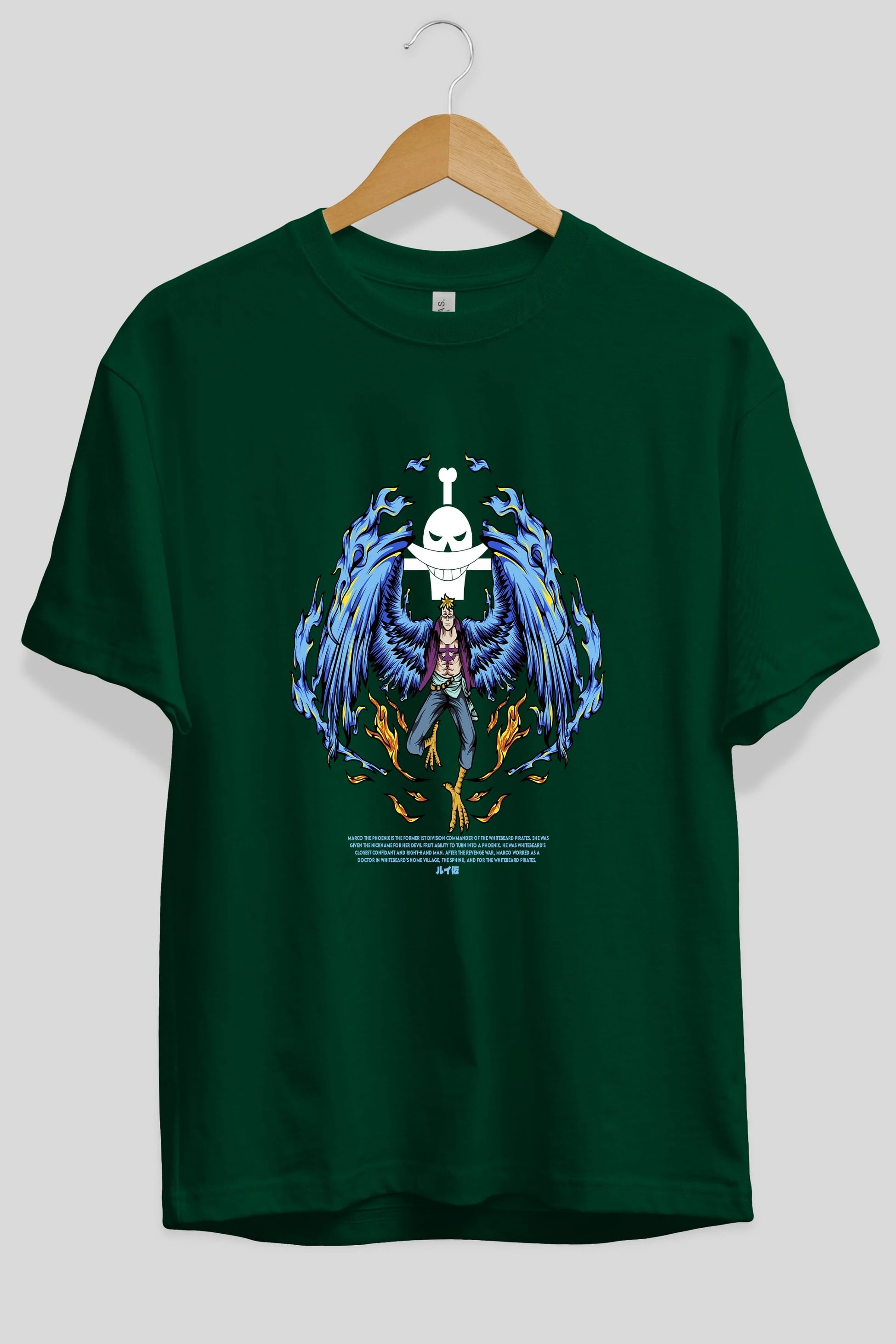 Marco Anime Ön Baskılı Oversize t-shirt %100 pamuk Erkek Kadın Unisex
