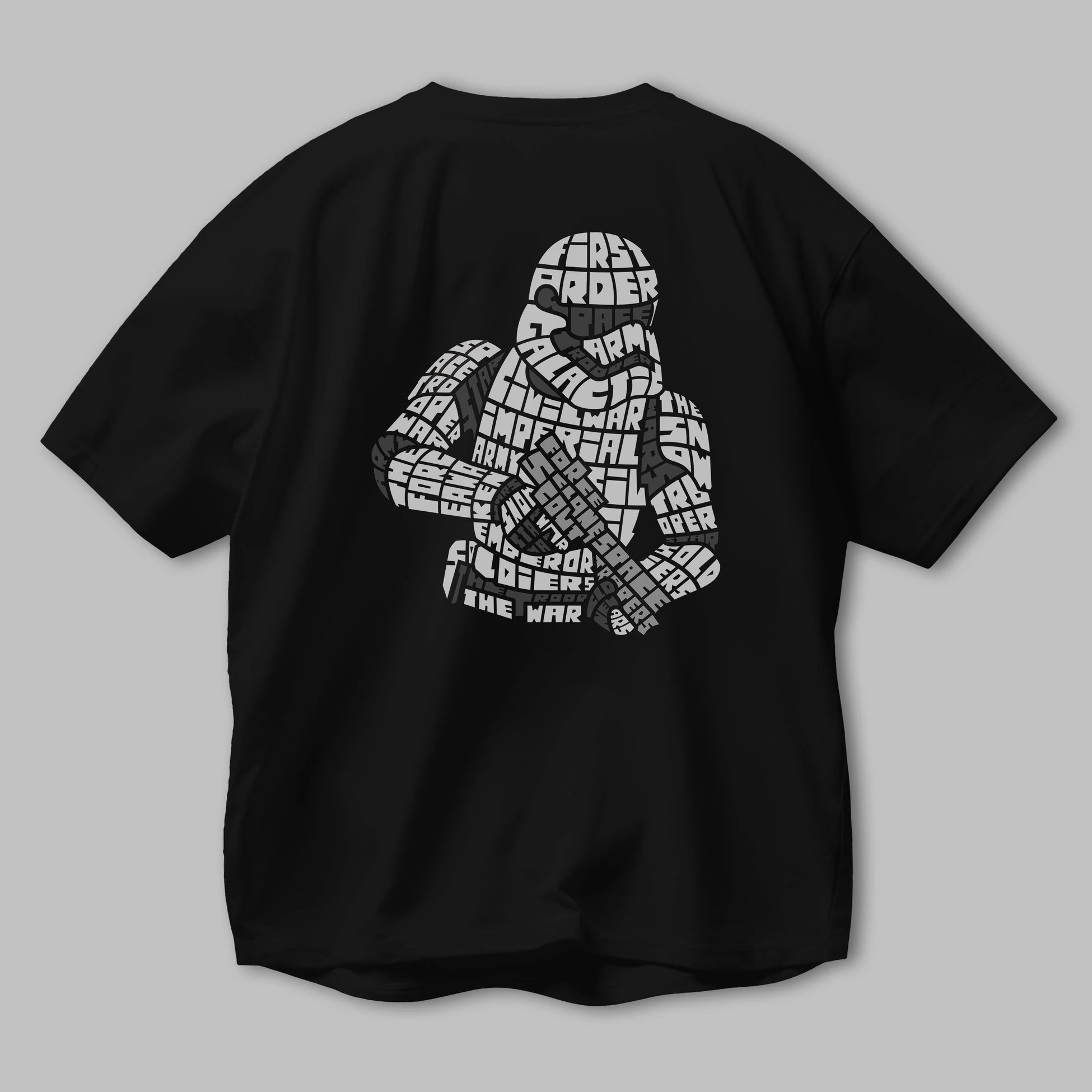 First Order Arka Baskılı Oversize t-shirt %100 pamuk Erkek Kadın Unisex
