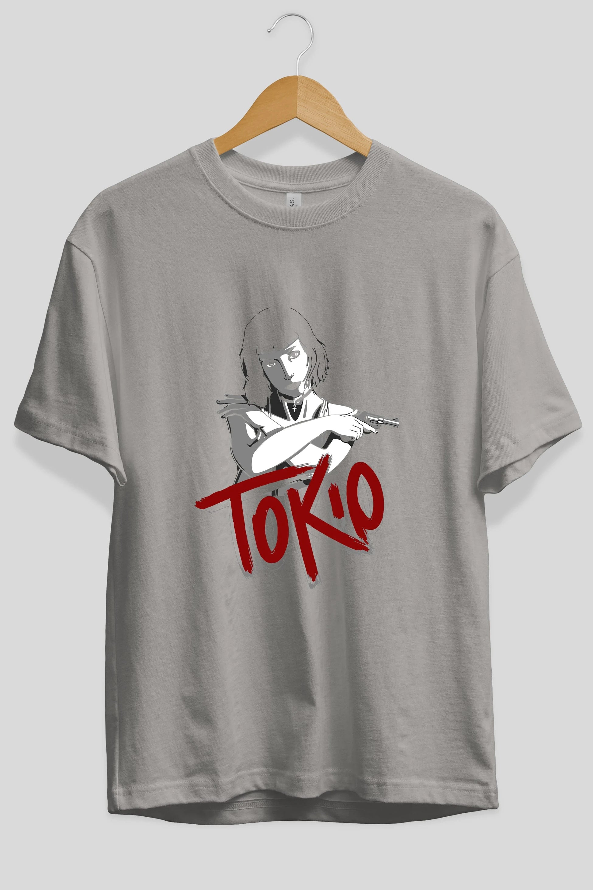 La Casa De Papel (10) Ön Baskılı Oversize t-shirt Erkek Kadın Unisex %100 Pamuk Bisiklet Yaka tişort
