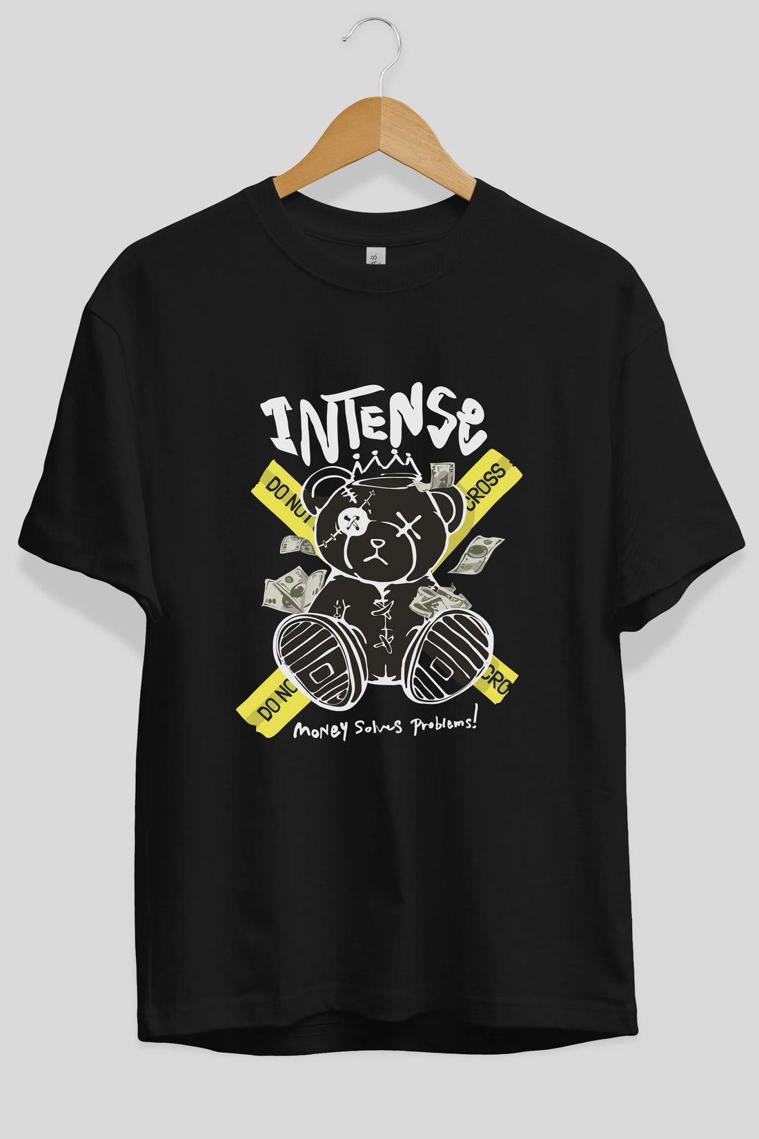 Teddy Bear intense Ön Baskılı Oversize t-shirt Erkek Kadın Unisex