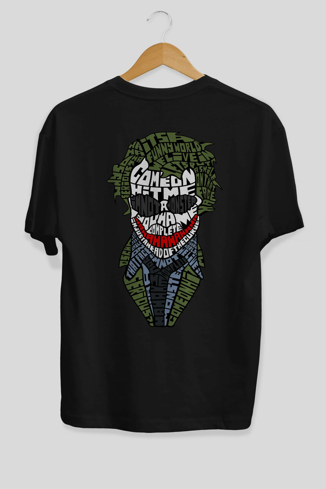 Why So Serious Arka Baskılı Oversize t-shirt %100 pamuk Erkek Kadın Unisex