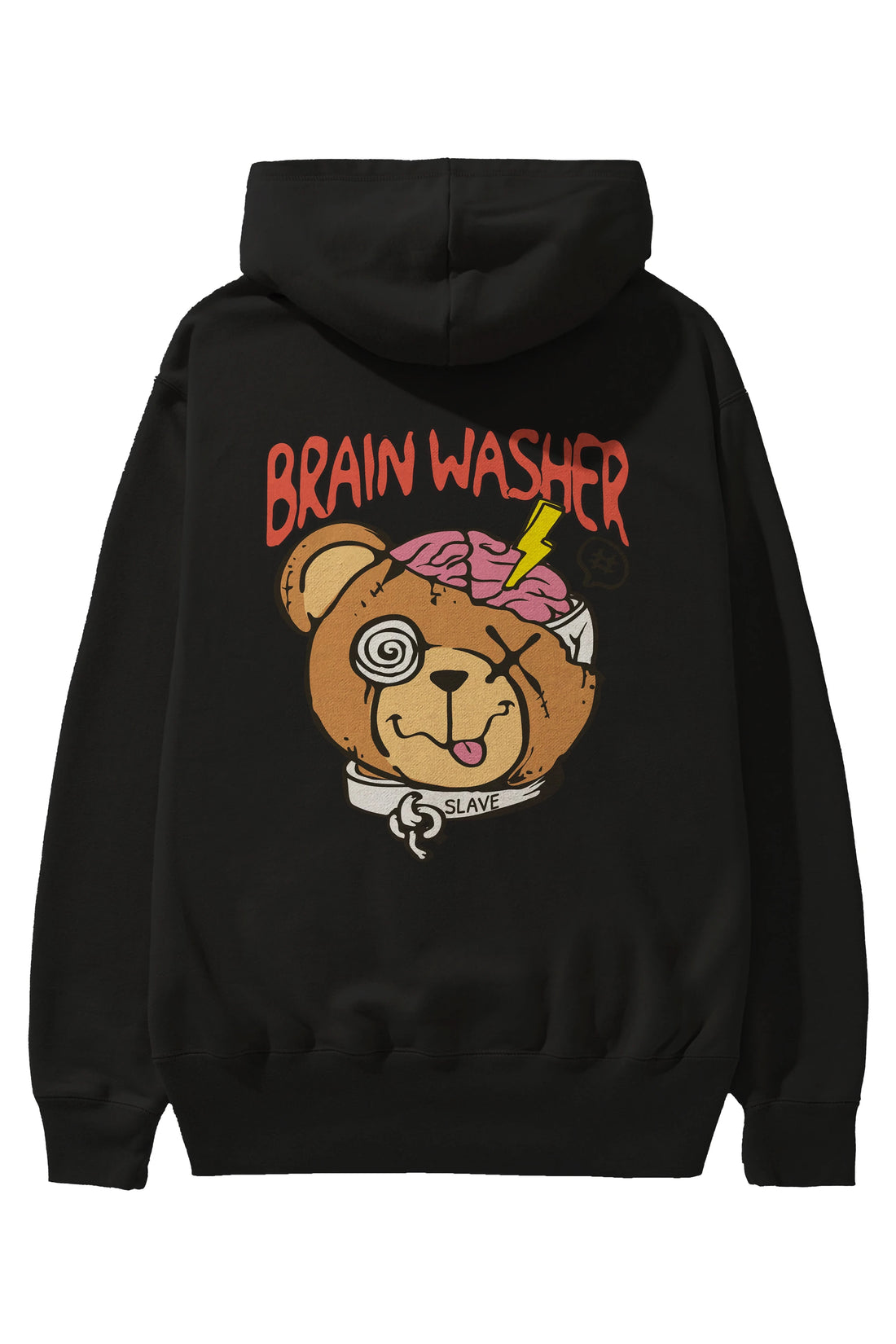 Brain Washer Arka Baskılı Hoodie Oversize Kapüşonlu Sweatshirt Erkek Kadın Unisex