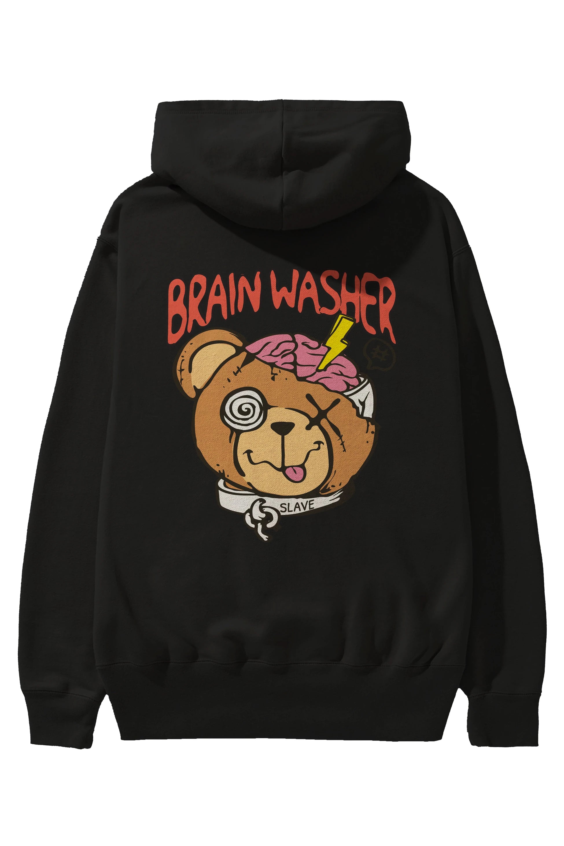 Brain Washer Arka Baskılı Hoodie Oversize Kapüşonlu Sweatshirt Erkek Kadın Unisex