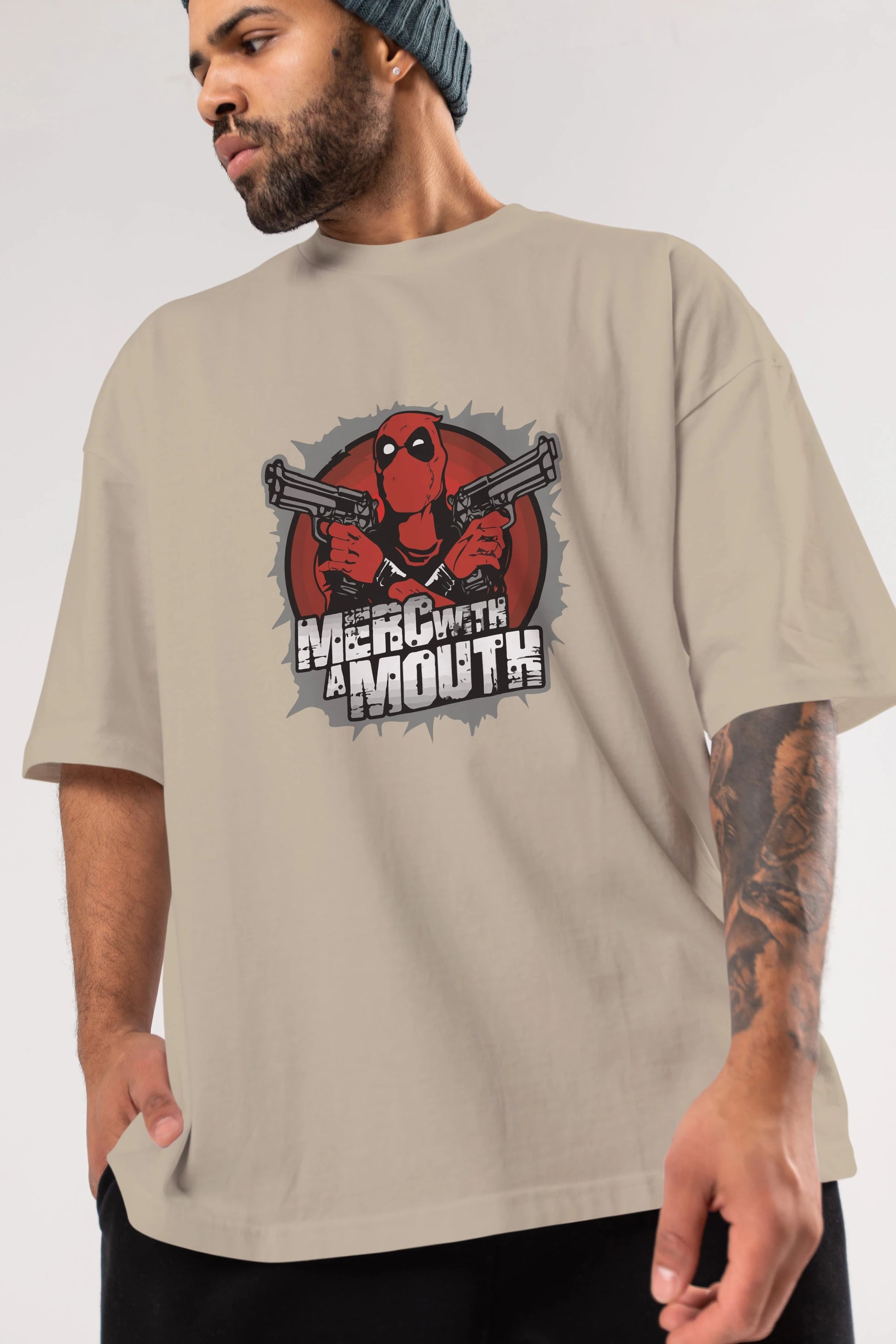 Deadpool (13) Ön Baskılı Oversize t-shirt Erkek Kadın Unisex %100 Pamuk Bisiklet Yaka tişort