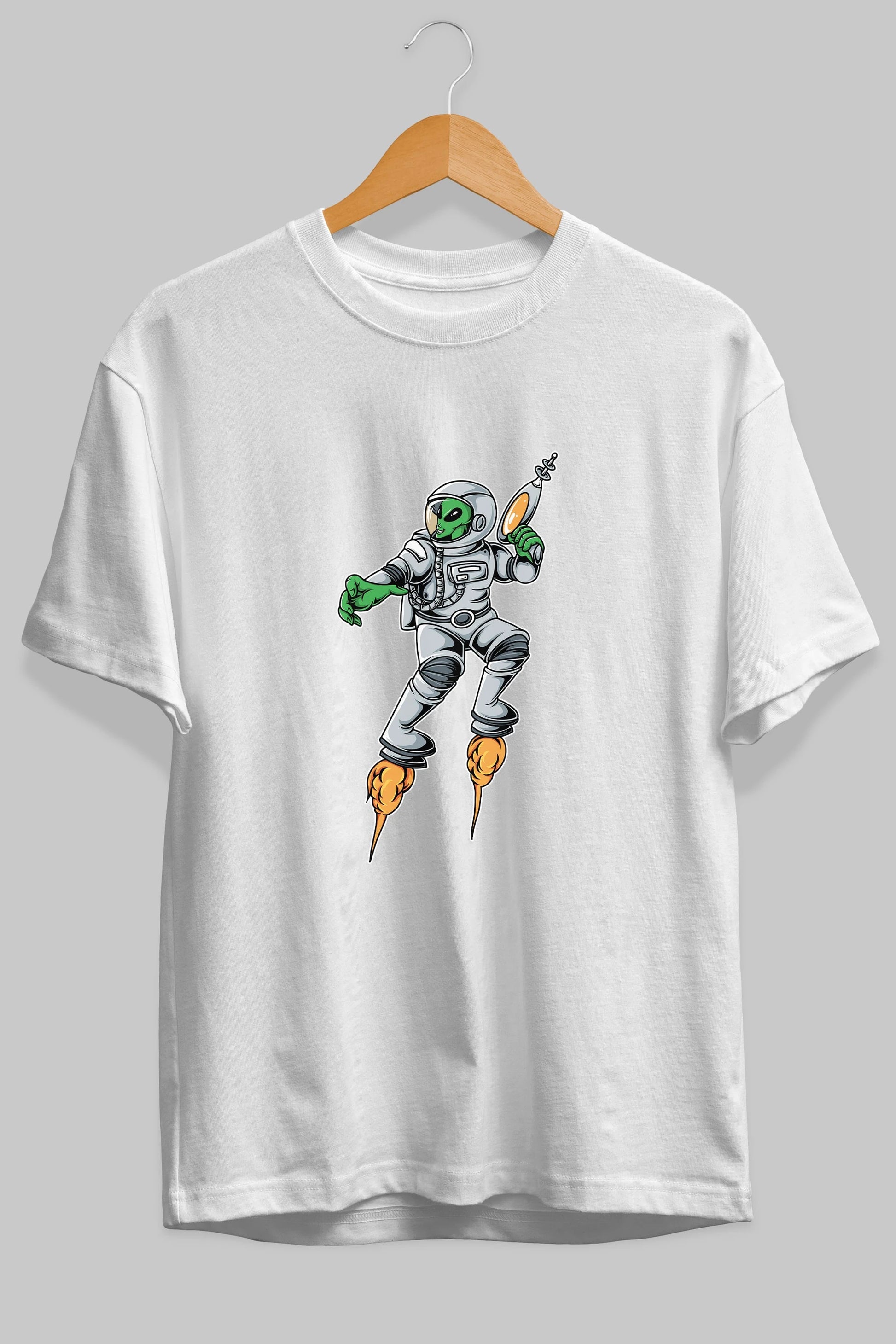 Alien Wars Tshirt Ön Baskılı Oversize t-shirt Erkek Kadın Unisex
