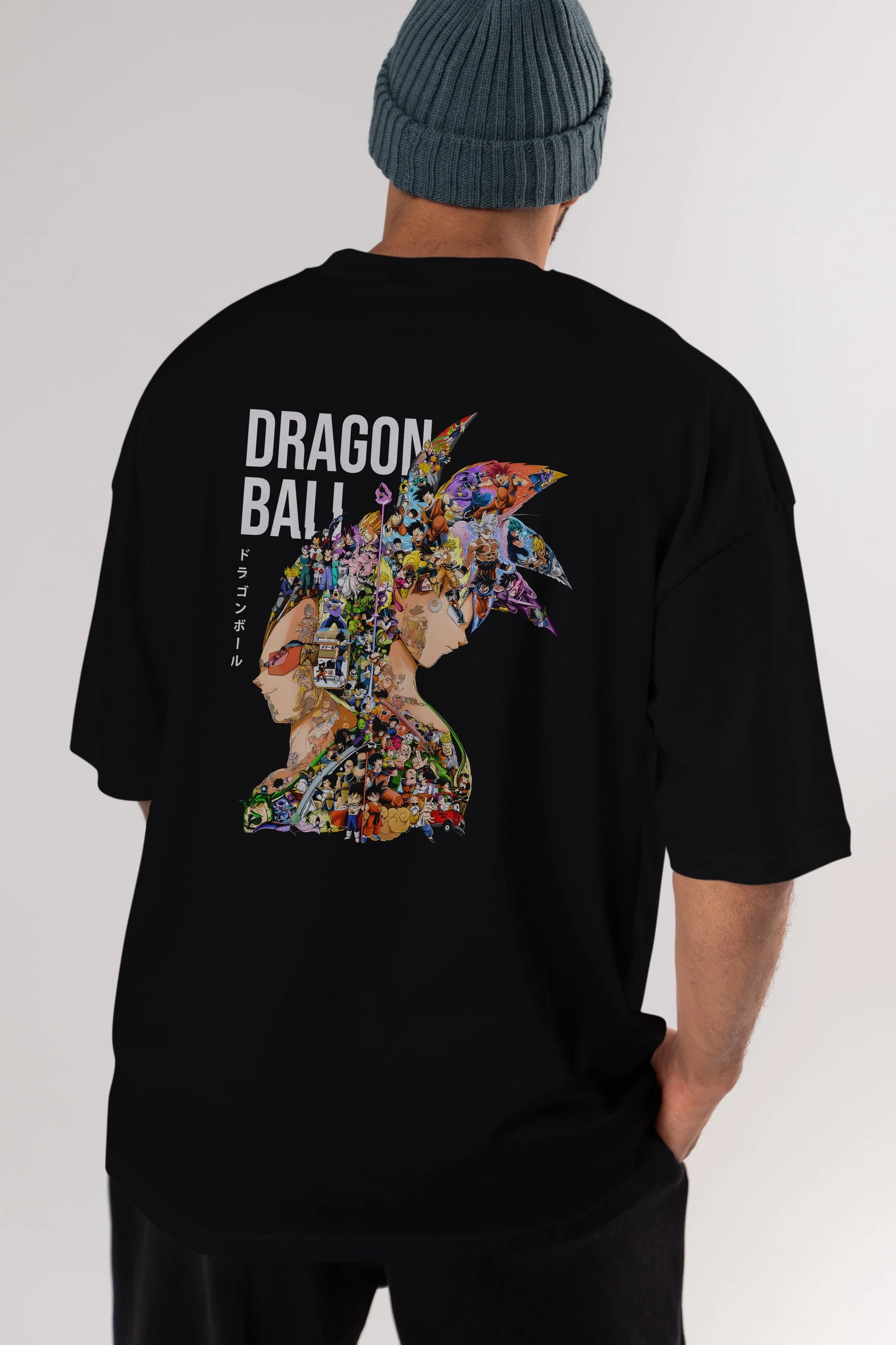 DRAGON BALL ART (5) Anime Arka Baskılı Oversize t-shirt Erkek Kadın Unisex