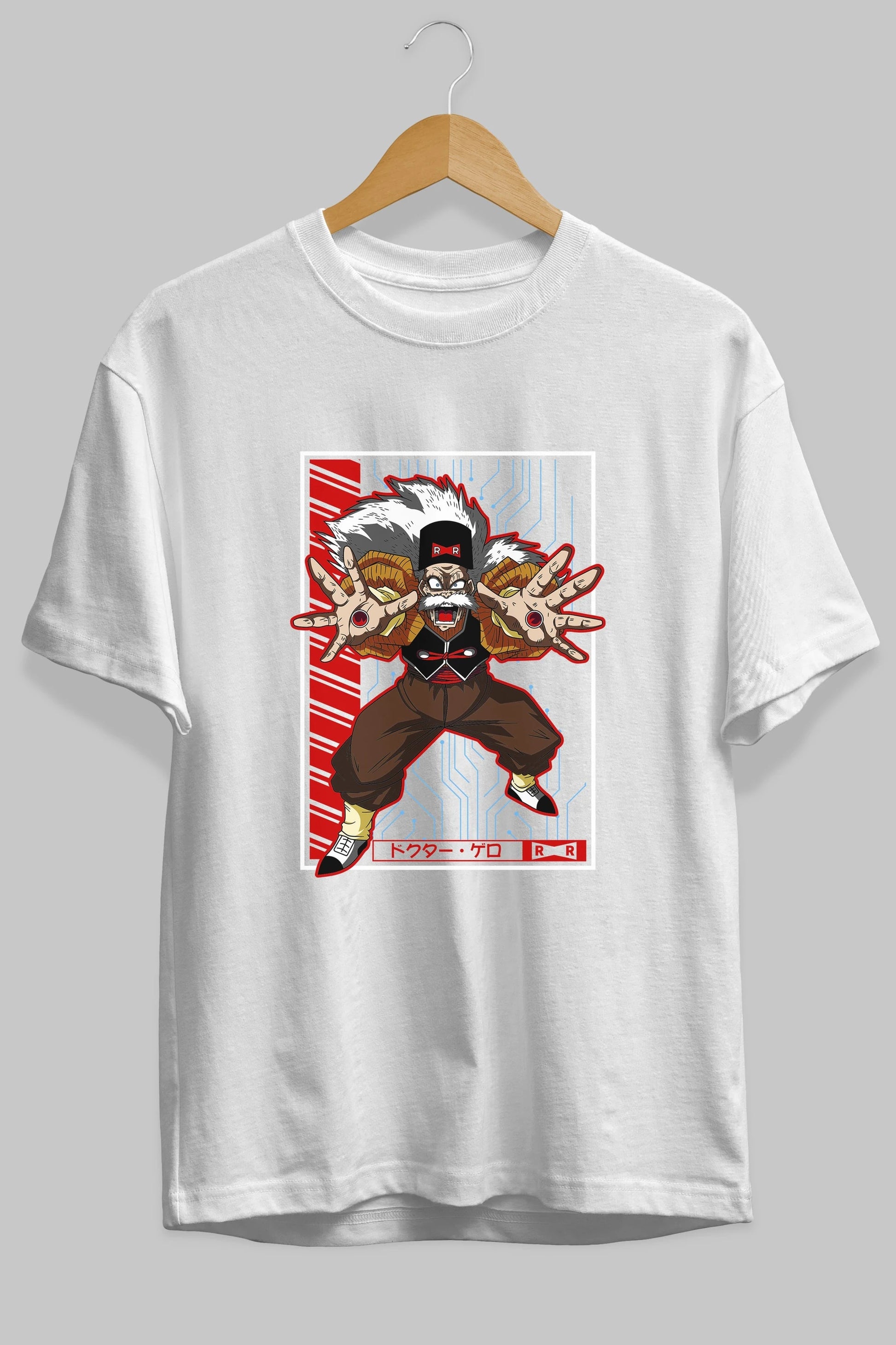 DragonBall DrMakigero Anime Ön Baskılı Oversize t-shirt %100 pamuk Erkek Kadın Unisex