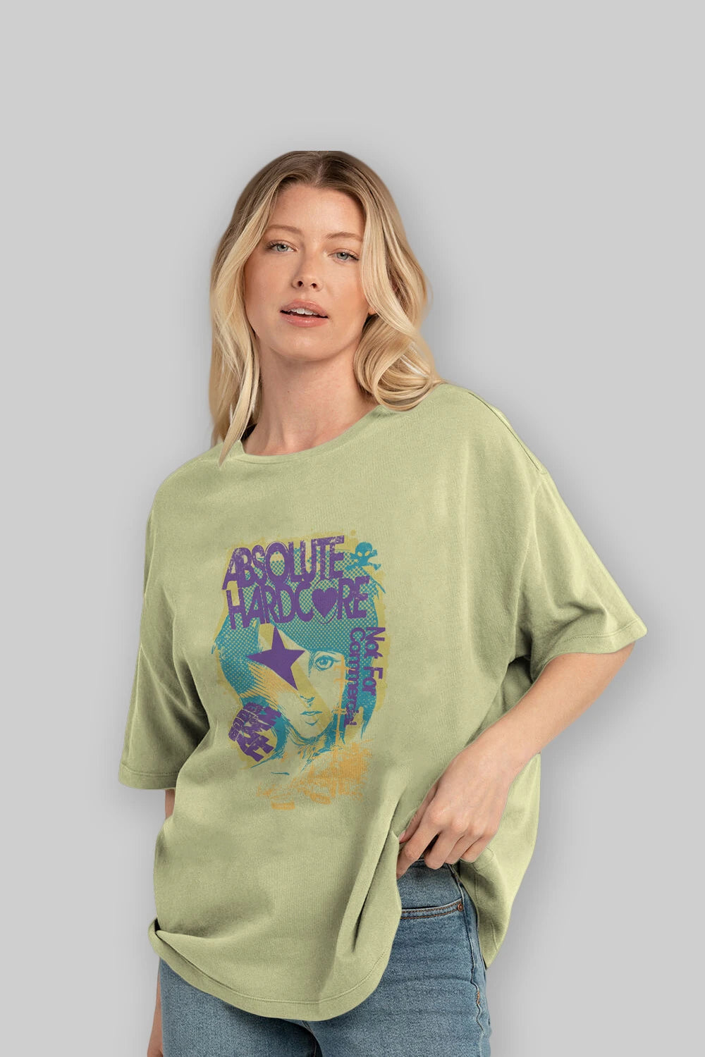Absolute Hardcore Ön Baskılı Oversize t-shirt Erkek Kadın Unisex