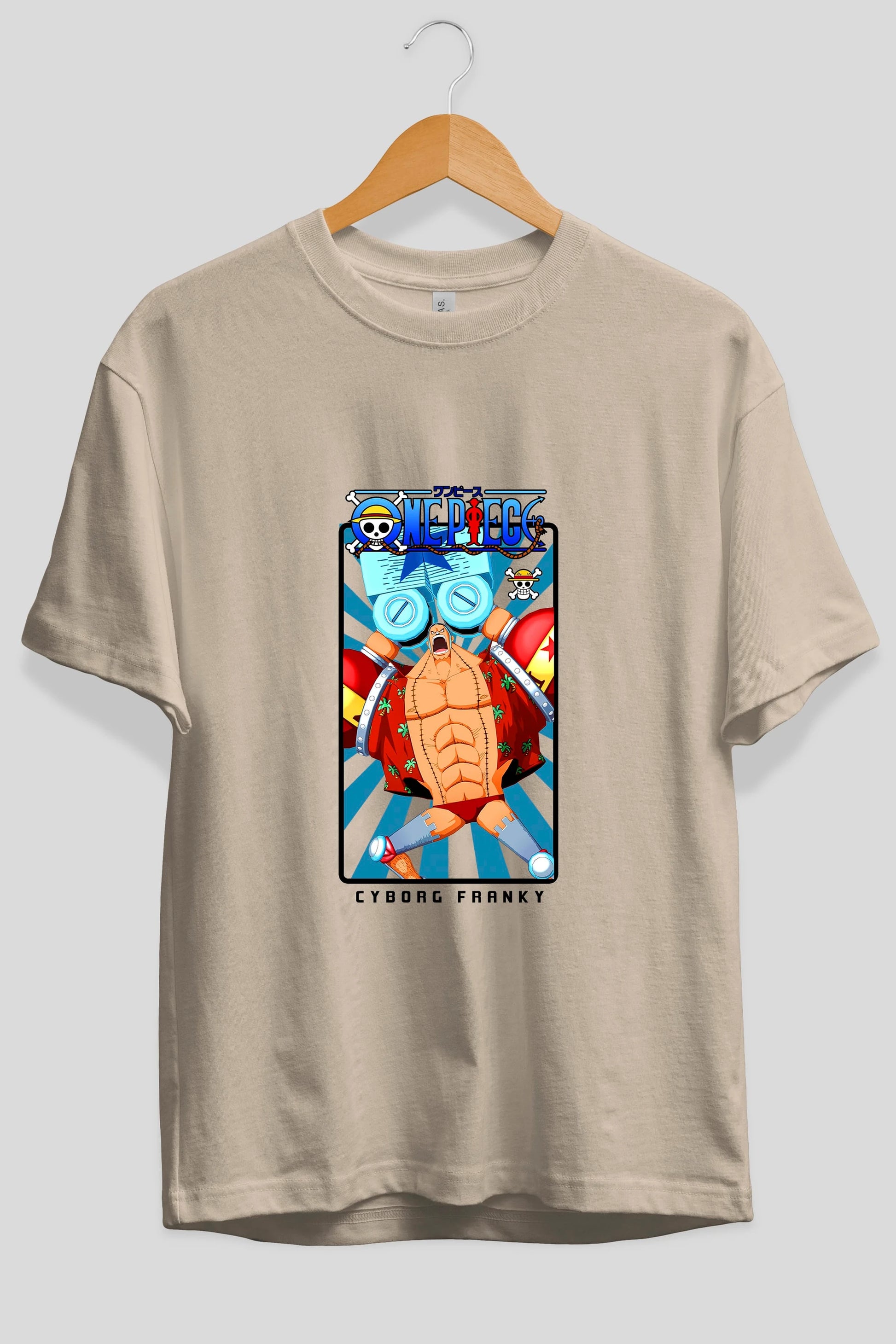 Franky Anime Ön Baskılı Oversize t-shirt Erkek Kadın Unisex
