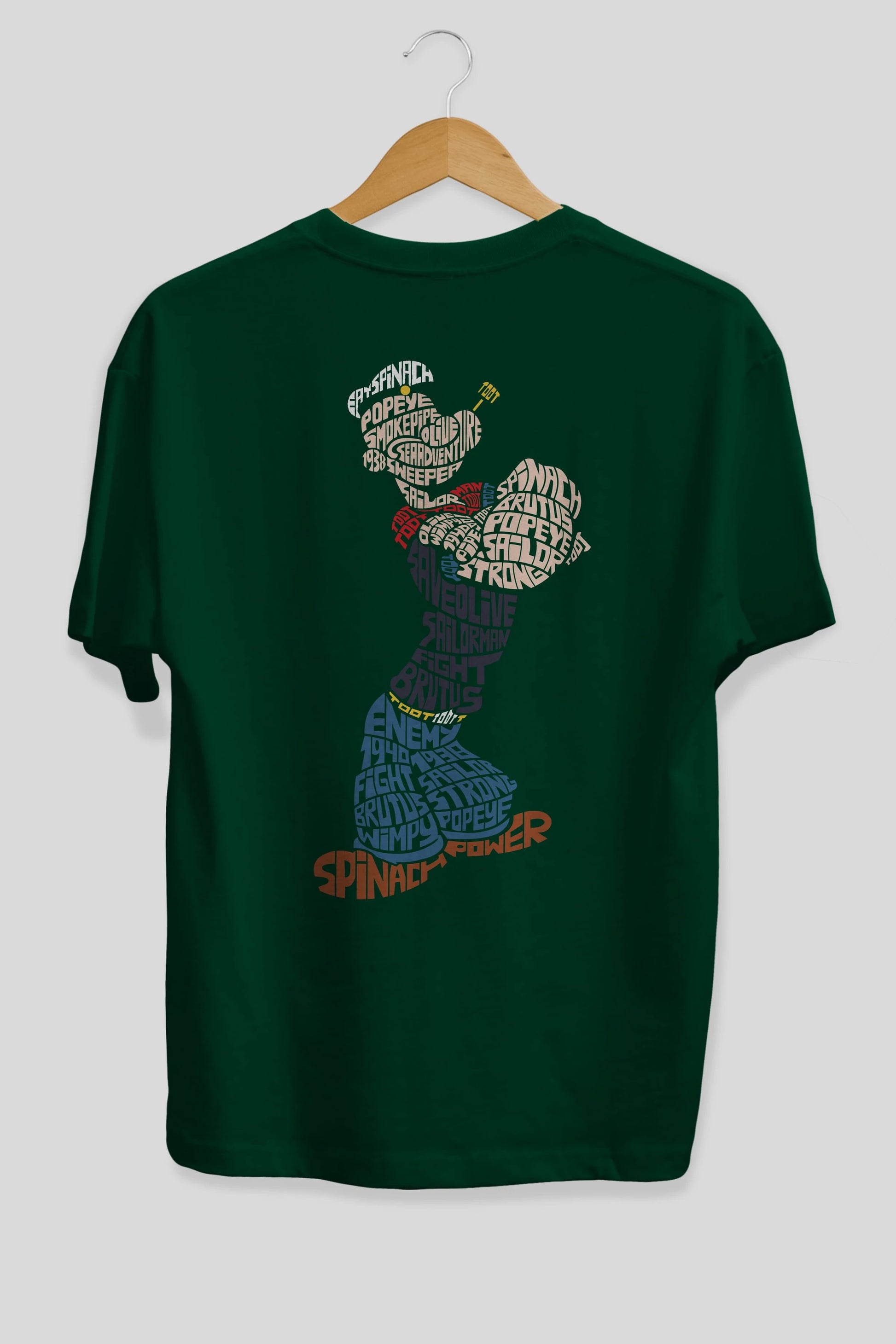 Sailorman Arka Baskılı Oversize t-shirt %100 pamuk Erkek Kadın Unisex