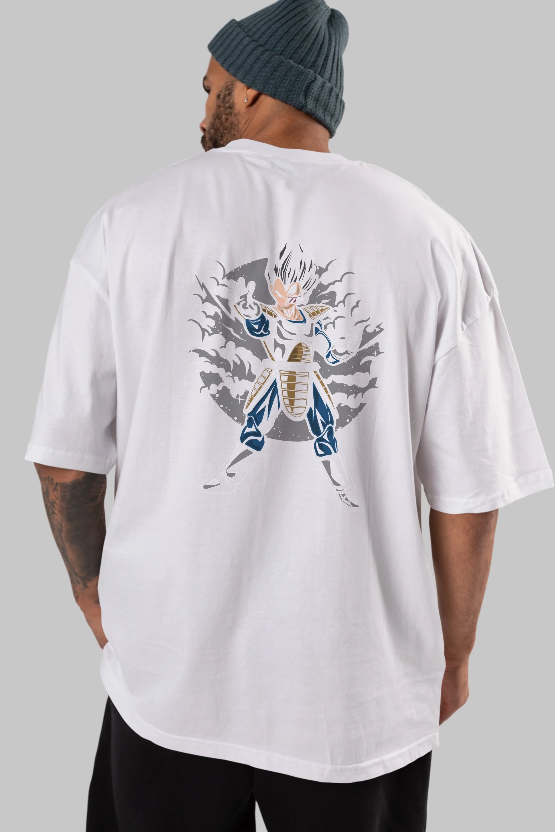 VEGETA Arka Baskılı Oversize t-shirt Erkek Kadın Unisex %100 Pamuk