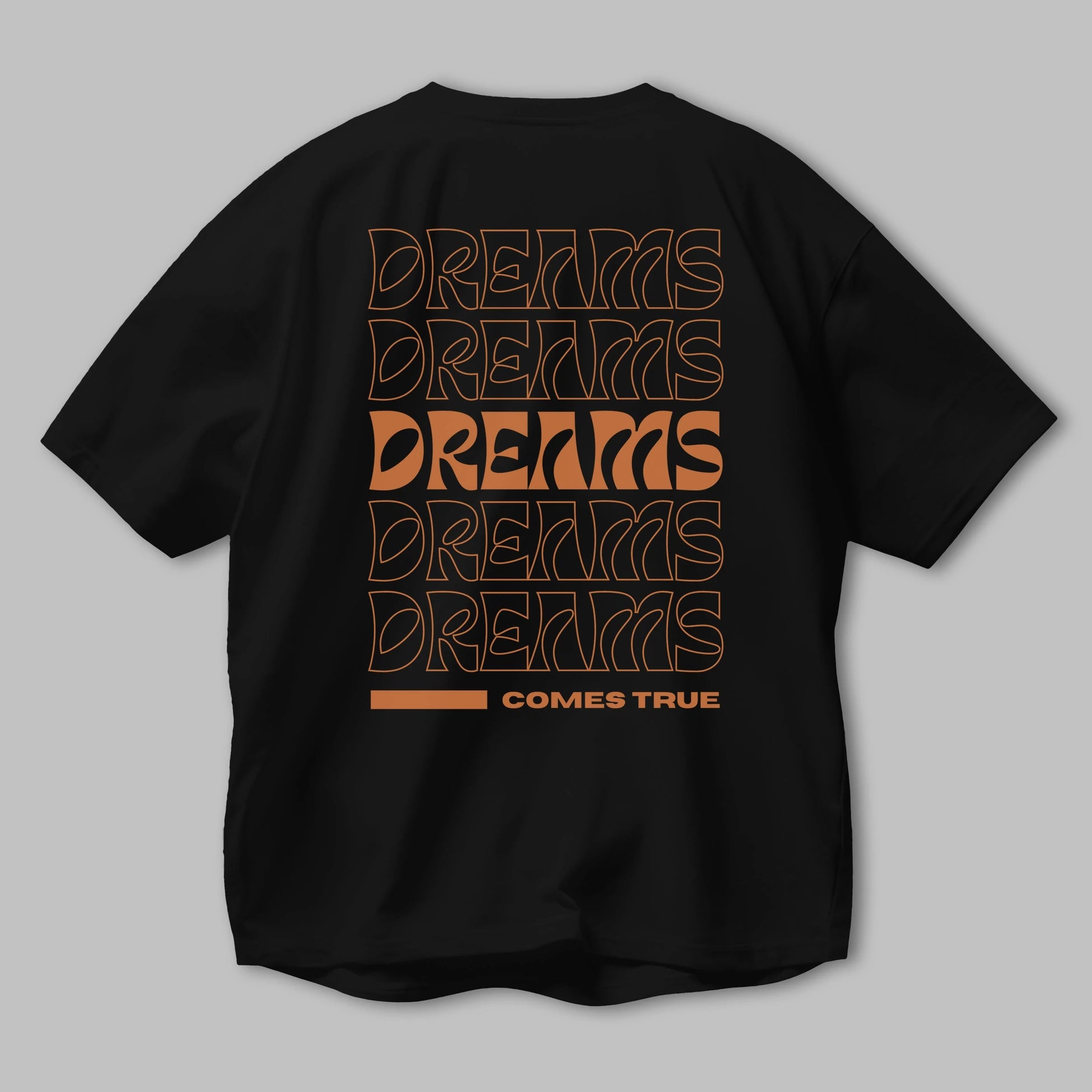 Dreams Yazılı Arka Baskılı Oversize t-shirt Erkek Kadın Unisex