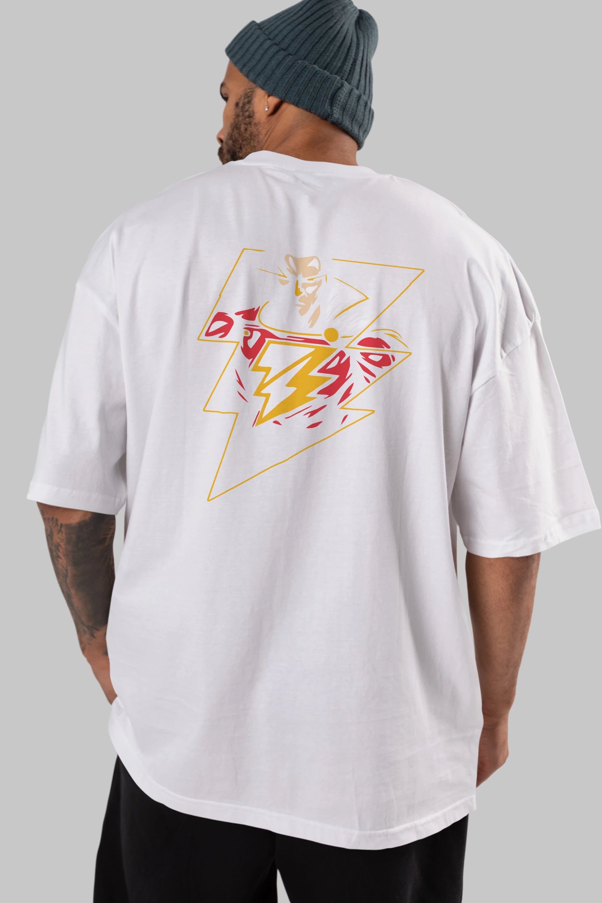 Flash Avengers (3) Arka Baskılı Oversize t-shirt Erkek Kadın Unisex %100 Pamuk Bisiklet Yaka tişort