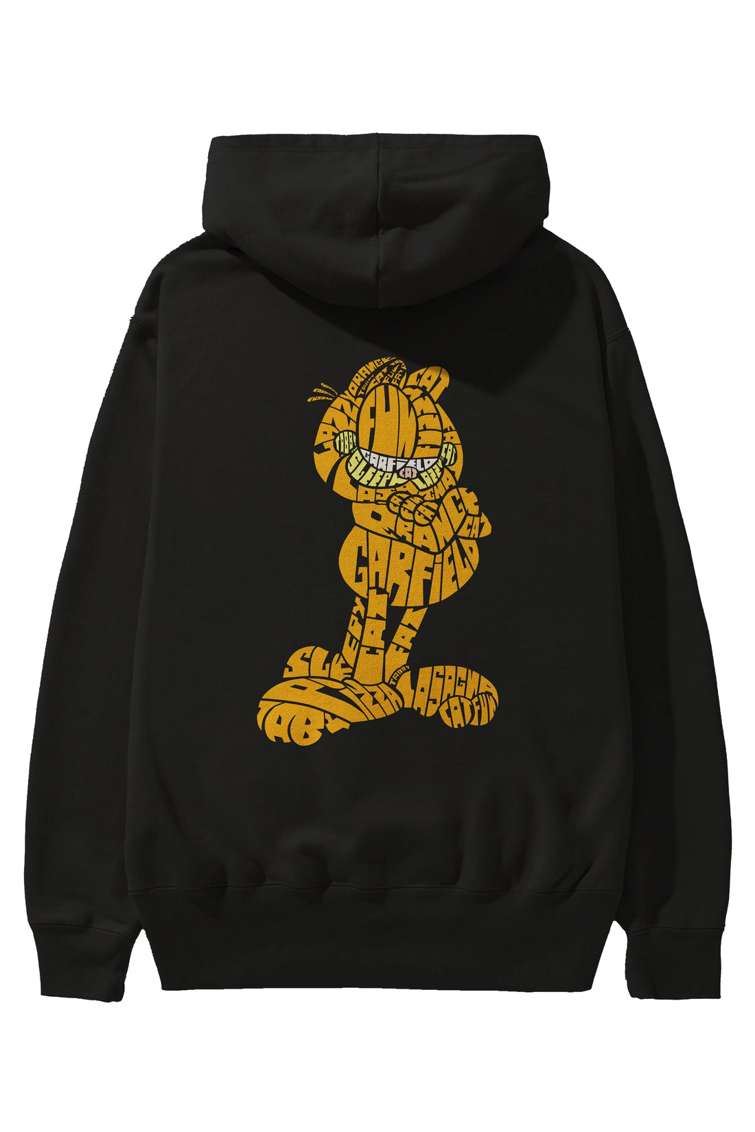 Garfield Arka Baskılı Hoodie Oversize Kapüşonlu Sweatshirt Erkek Kadın Unisex