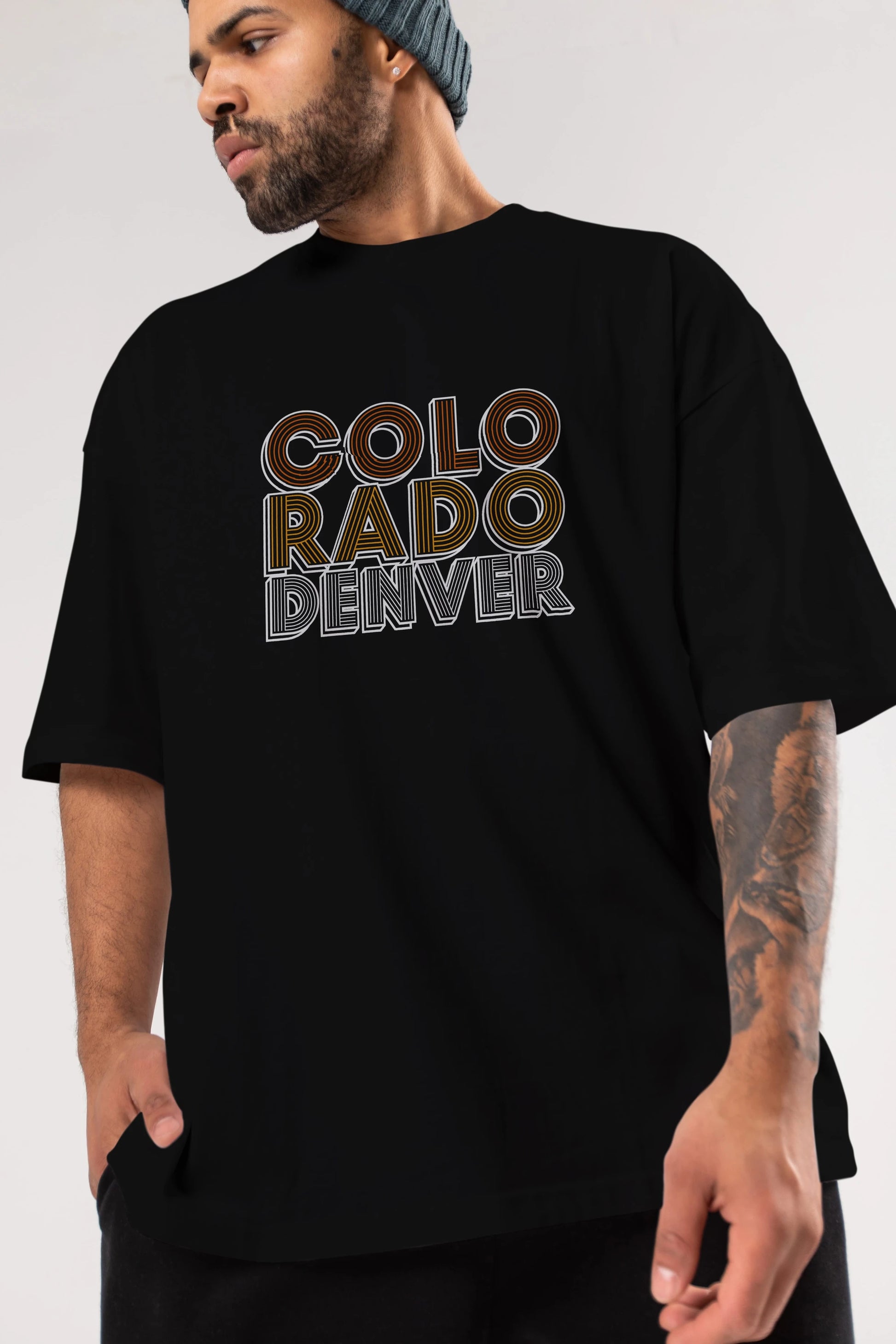 Colorado Denver Ön Baskılı Oversize t-shirt Erkek Kadın Unisex