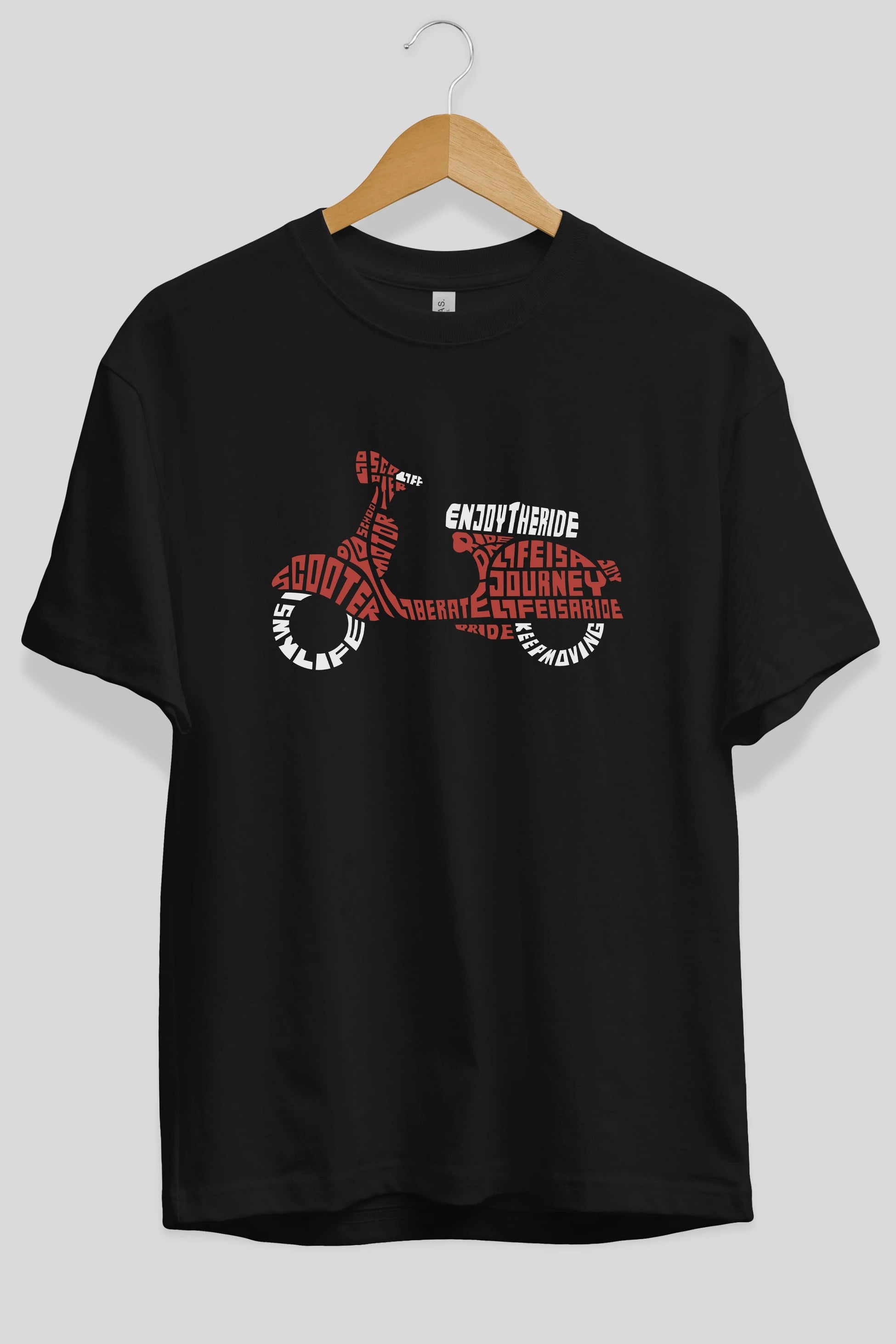 Enjoy The Ride Ön Baskılı Oversize t-shirt %100 pamuk Erkek Kadın Unisex