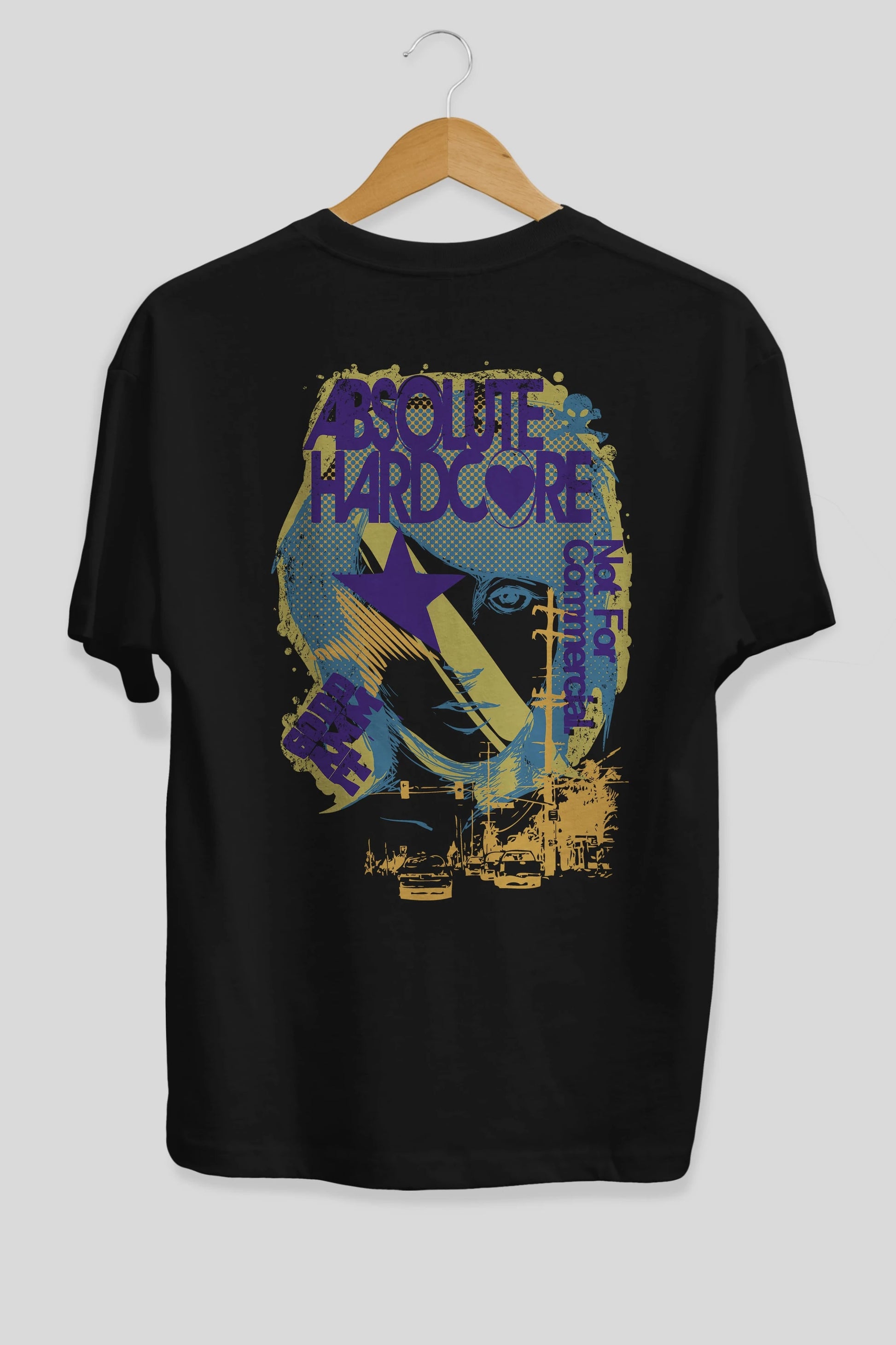 Absolute Hardcore Arka Baskılı Oversize t-shirt Erkek Kadın Unisex