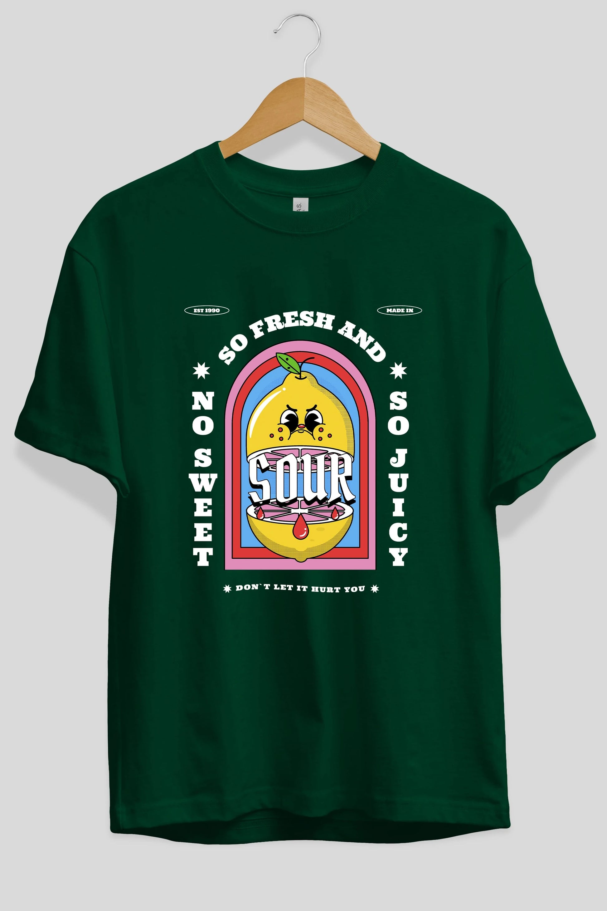 So Fresh And Sour Ön Baskılı Oversize t-shirt Erkek Kadın Unisex