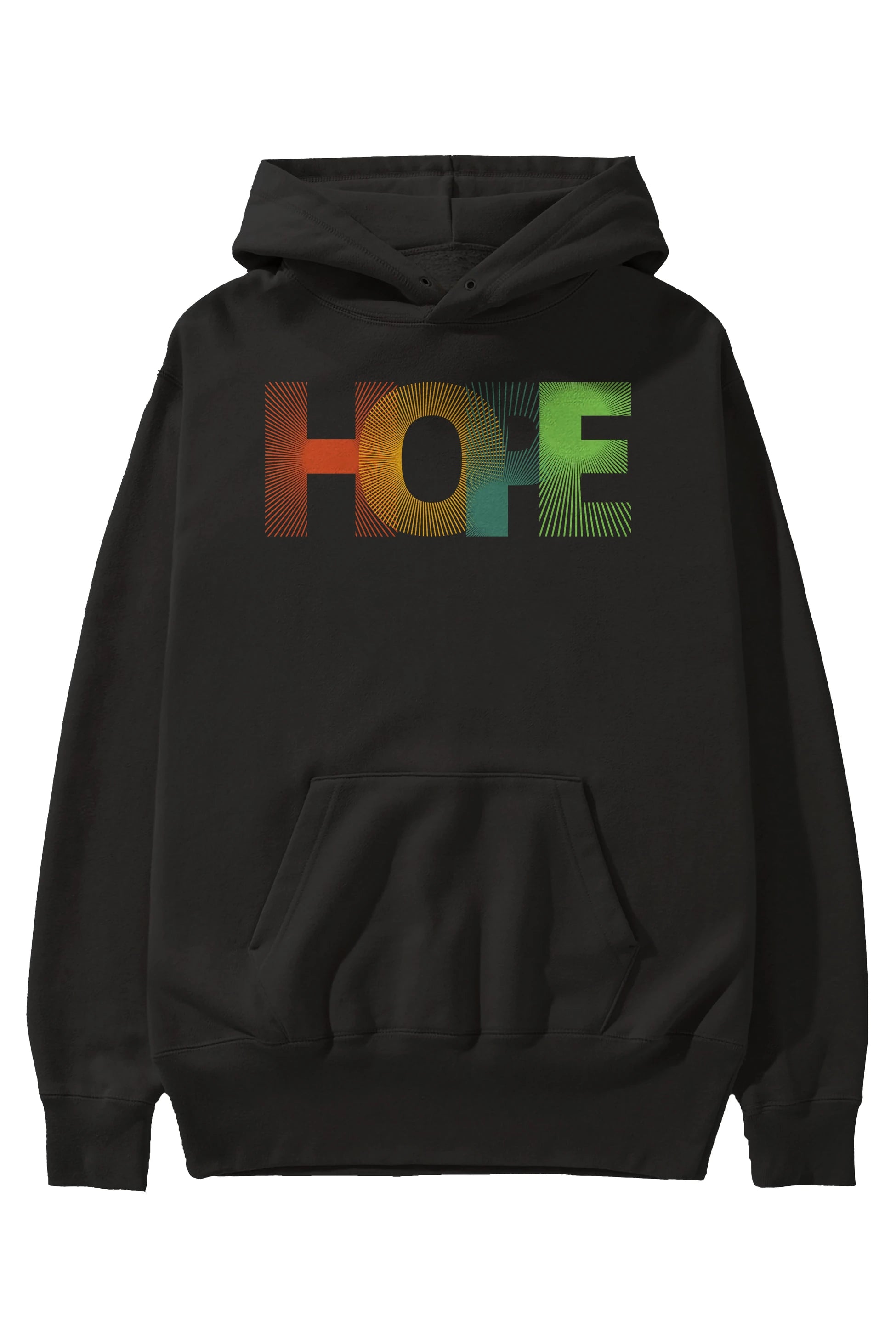 Hope Ön Baskılı Oversize Hoodie Kapüşonlu Sweatshirt Erkek Kadın Unisex