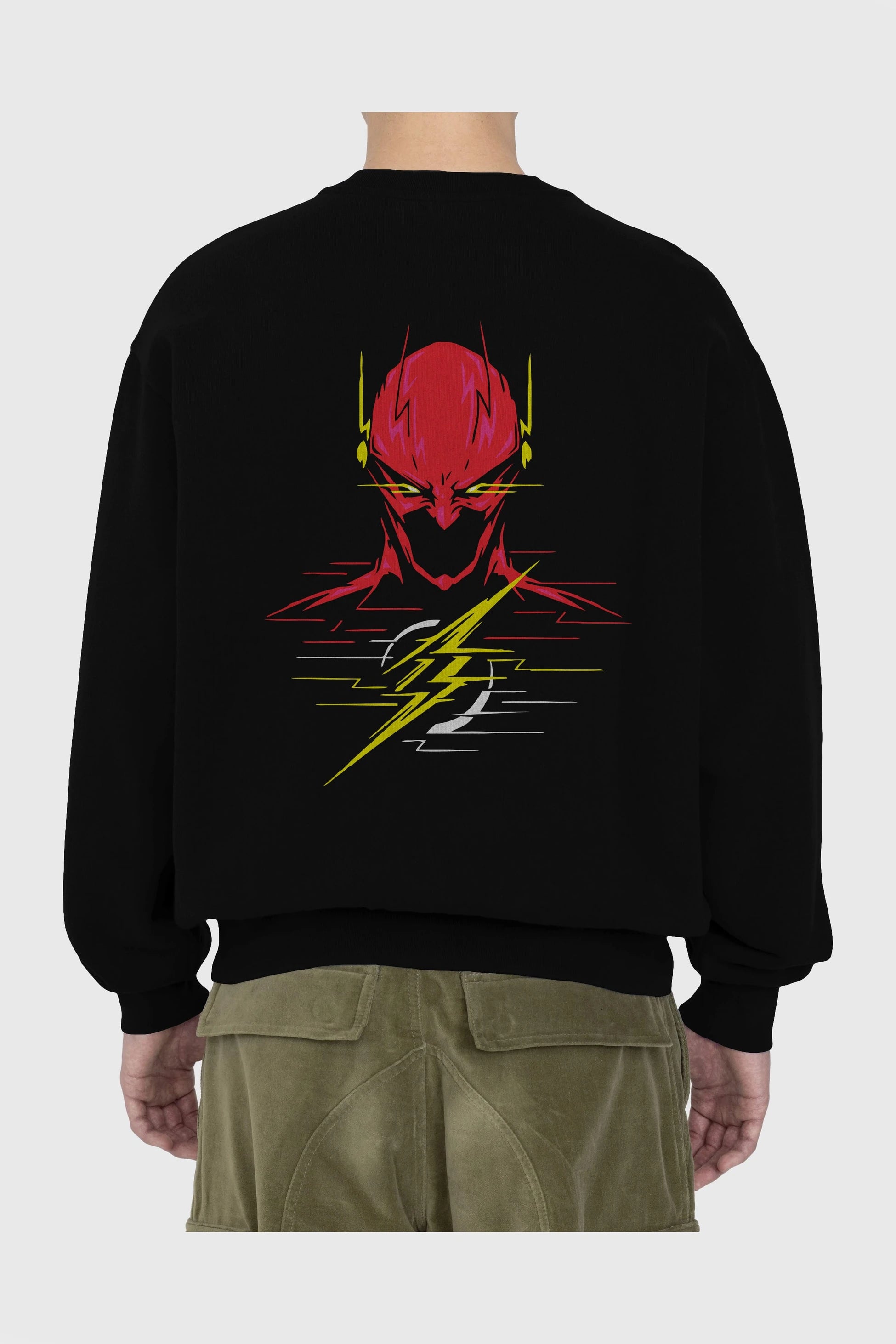 Flash Avengers (2) Arka Baskılı Oversize Sweatshirt Erkek Kadın Unisex