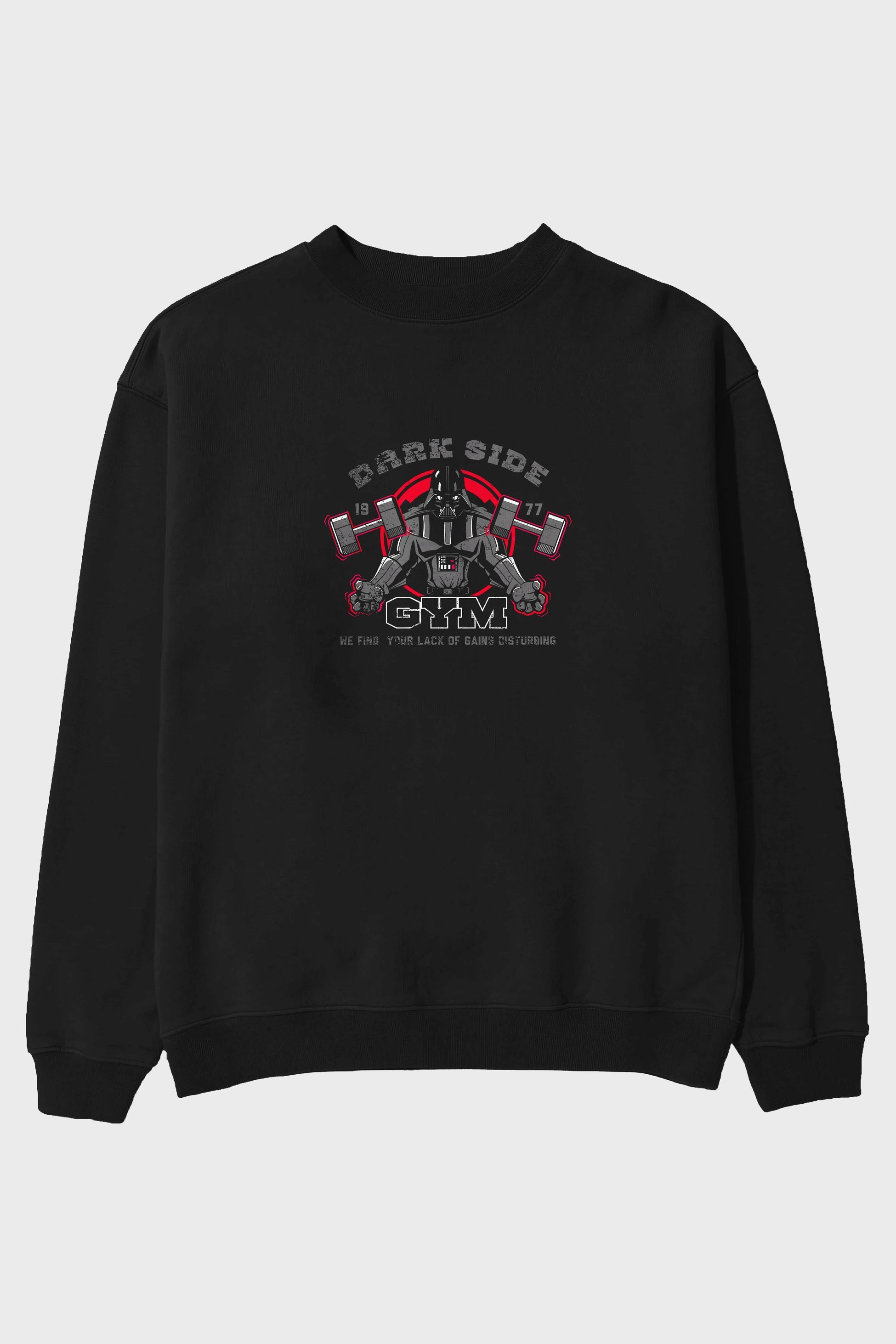 Darth Vader GYM Ön Baskılı Oversize Sweatshirt Erkek Kadın Unisex