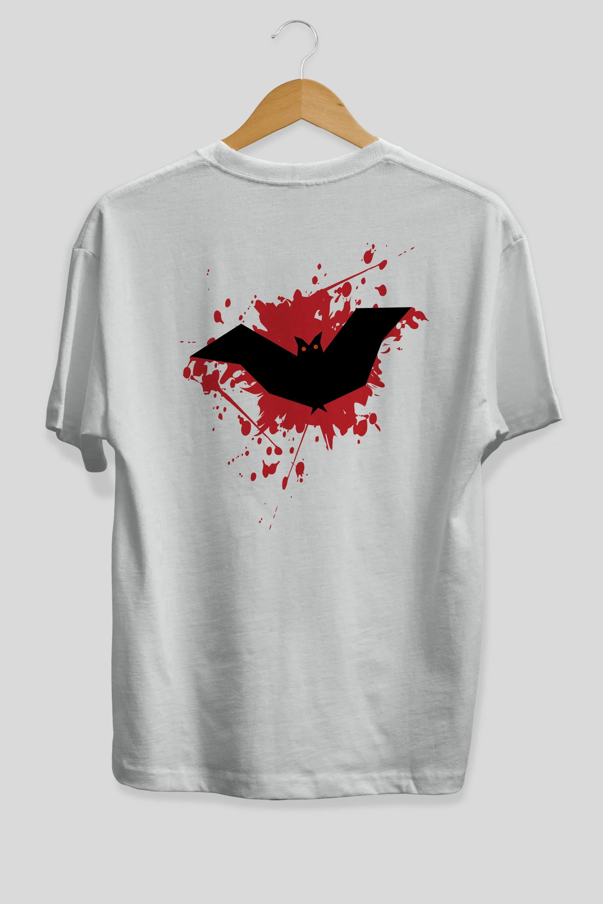 Halloween Arka Baskılı Oversize t-shirt Erkek Kadın Unisex
