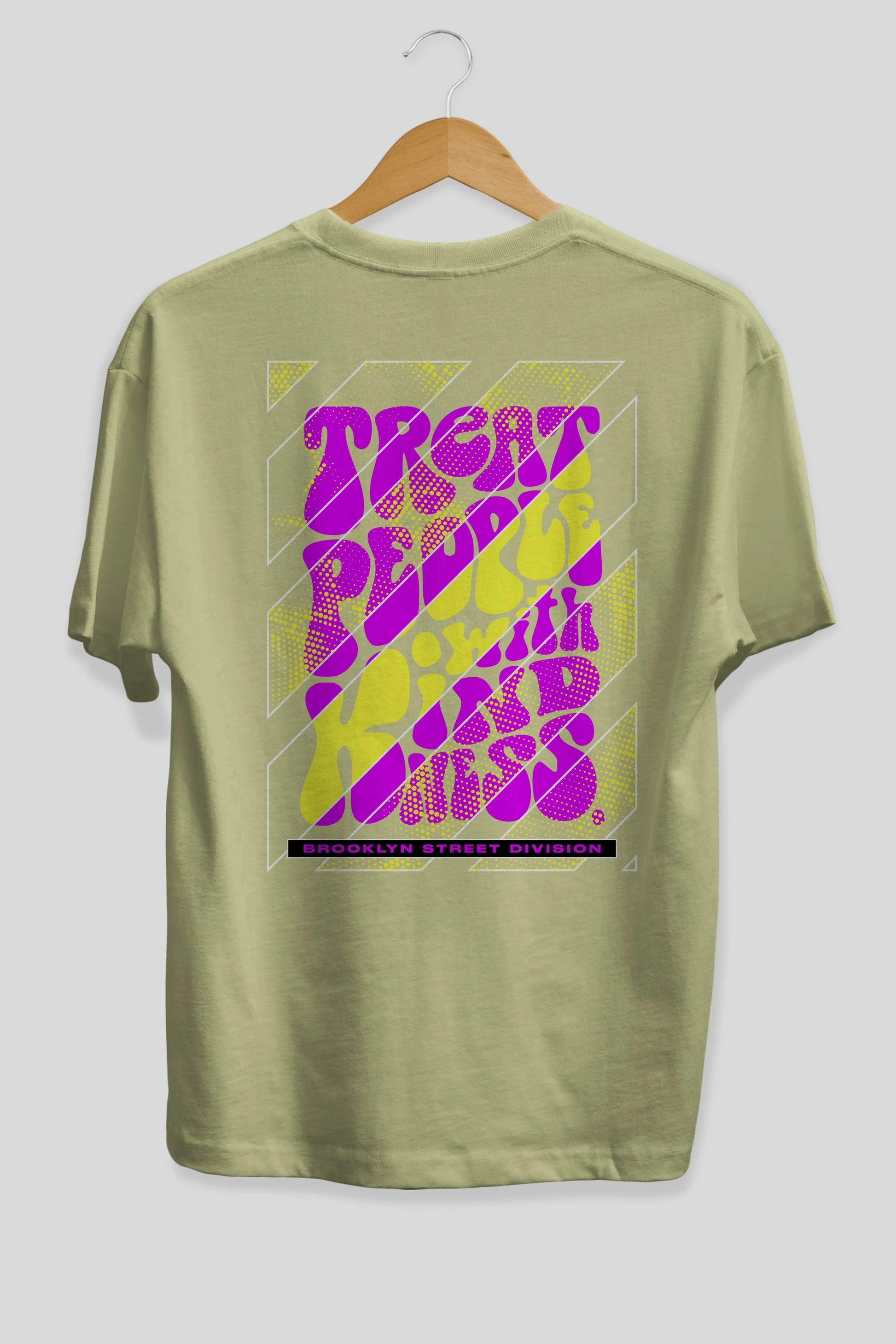 Treat People Arka Baskılı Oversize t-shirt Erkek Kadın Unisex