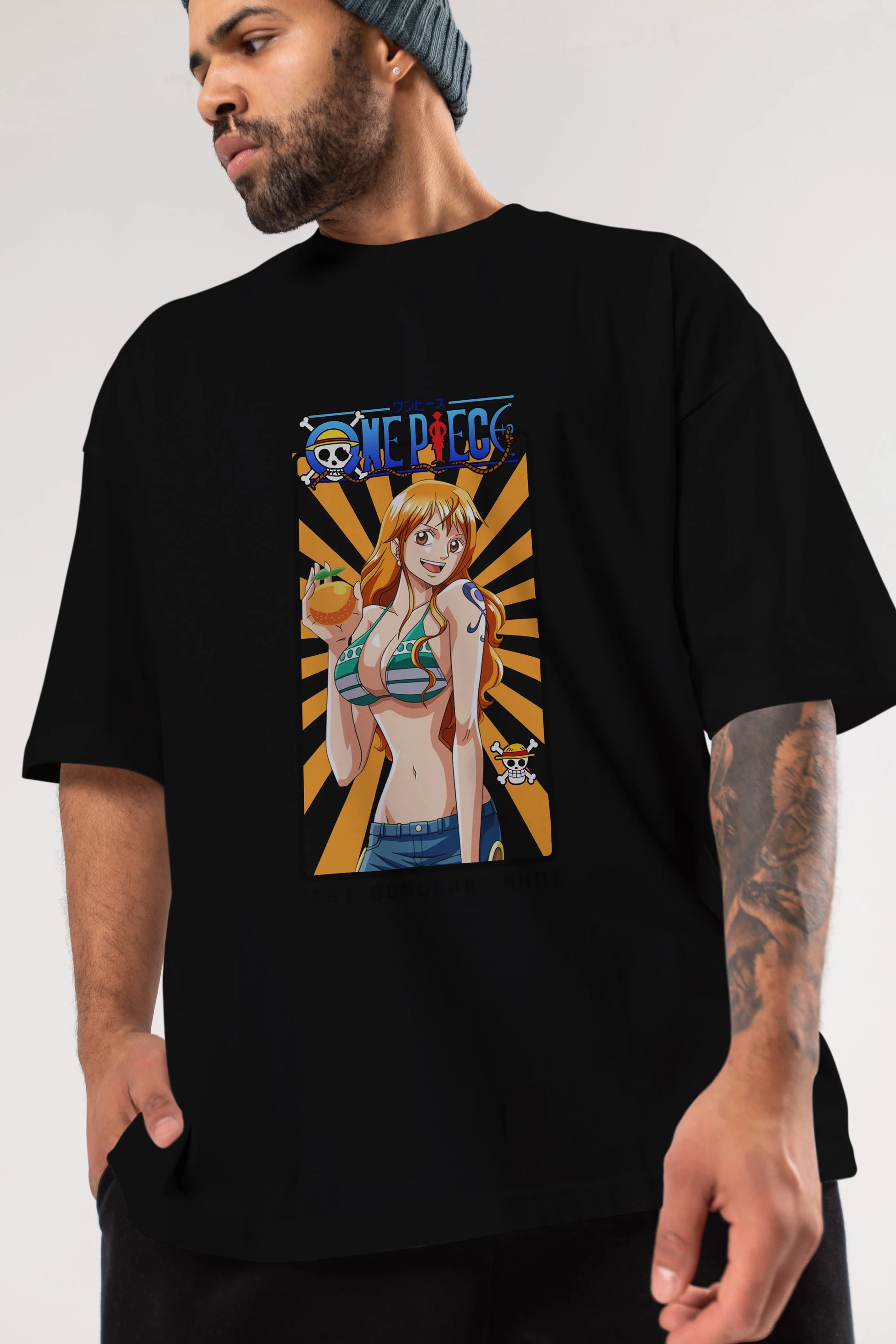 Nami Anime Ön Baskılı Oversize t-shirt Erkek Kadın Unisex