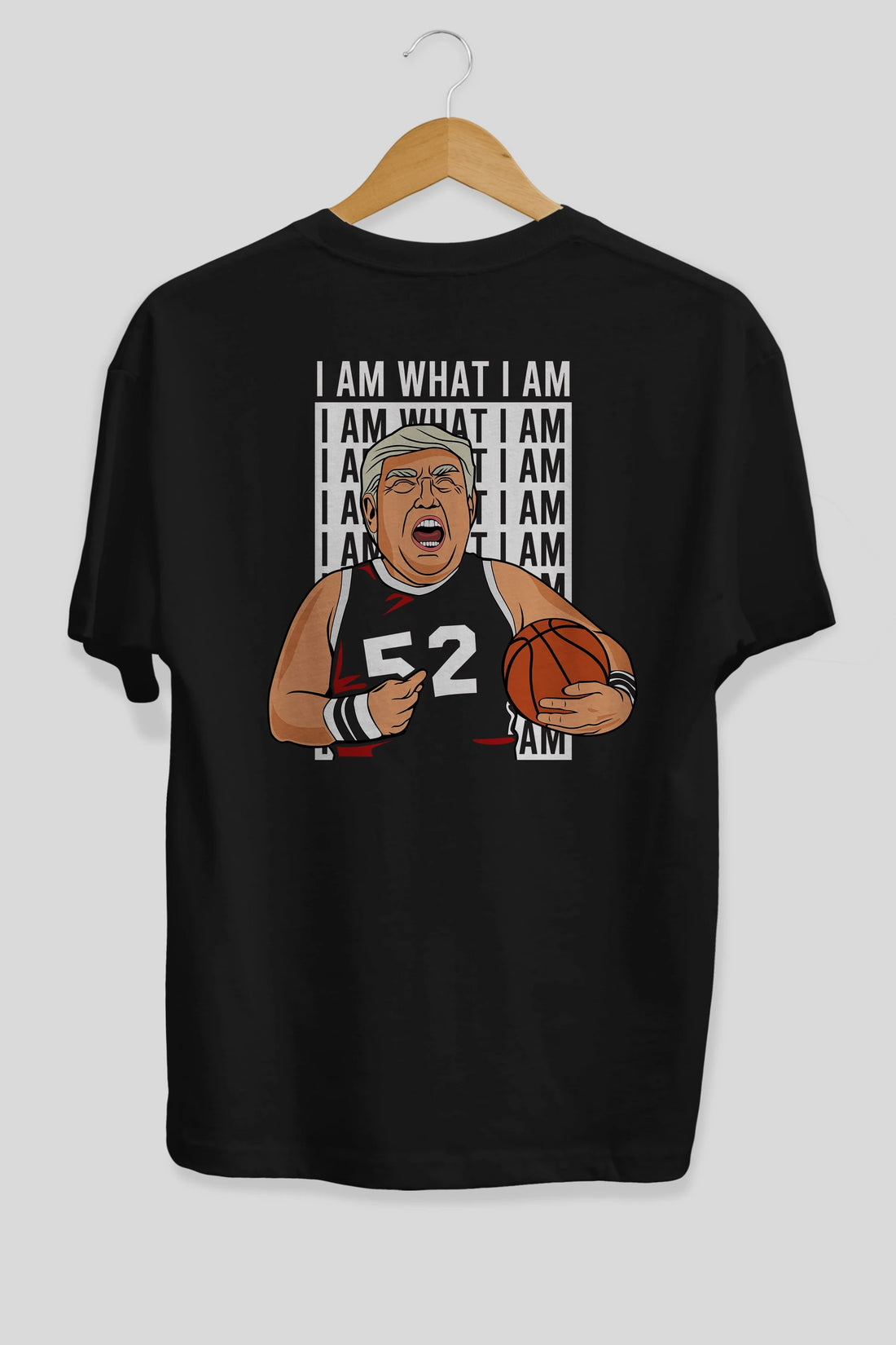 Trump Basketball Arka Baskılı Oversize t-shirt Erkek Kadın Unisex %100 Pamuk tişort