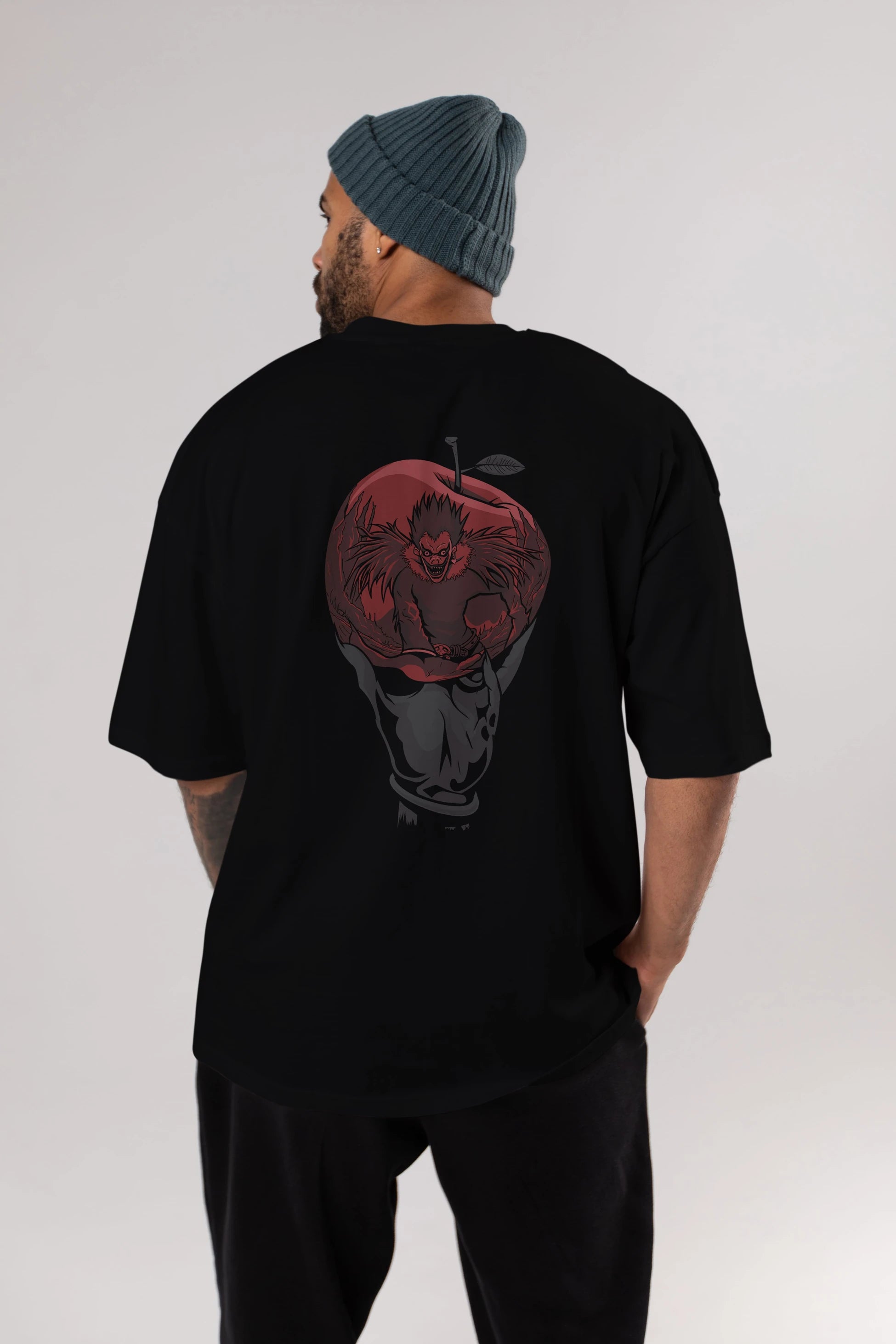 DEATH NOTE -RYUK Anime Arka Baskılı Oversize t-shirt Erkek Kadın Unisex