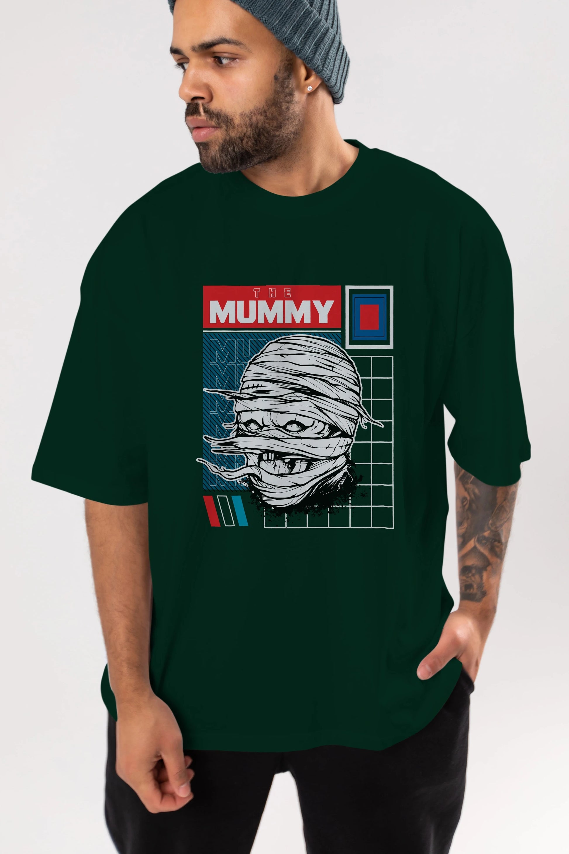 The Mummy Ön Baskılı Oversize t-shirt Erkek Kadın Unisex