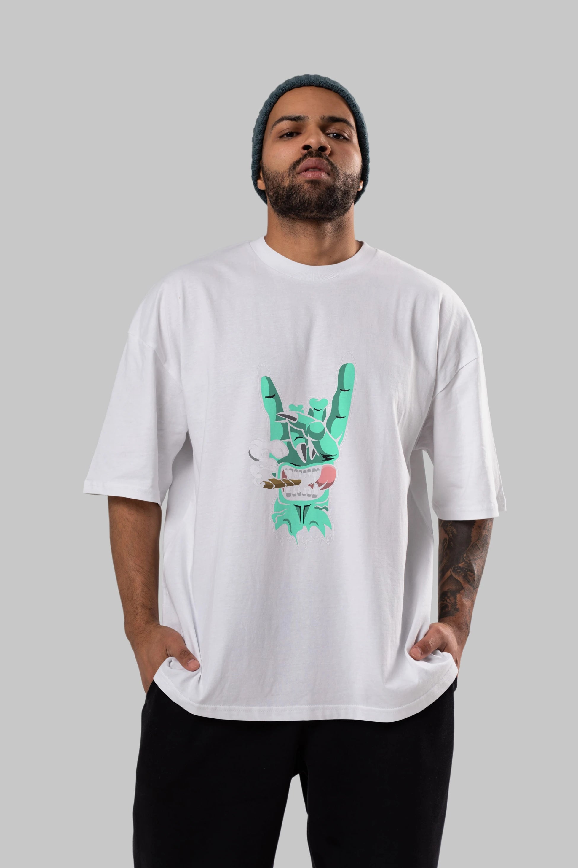 Metal Sign Ön Baskılı Oversize t-shirt Erkek Kadın Unisex %100 Pamuk tişort