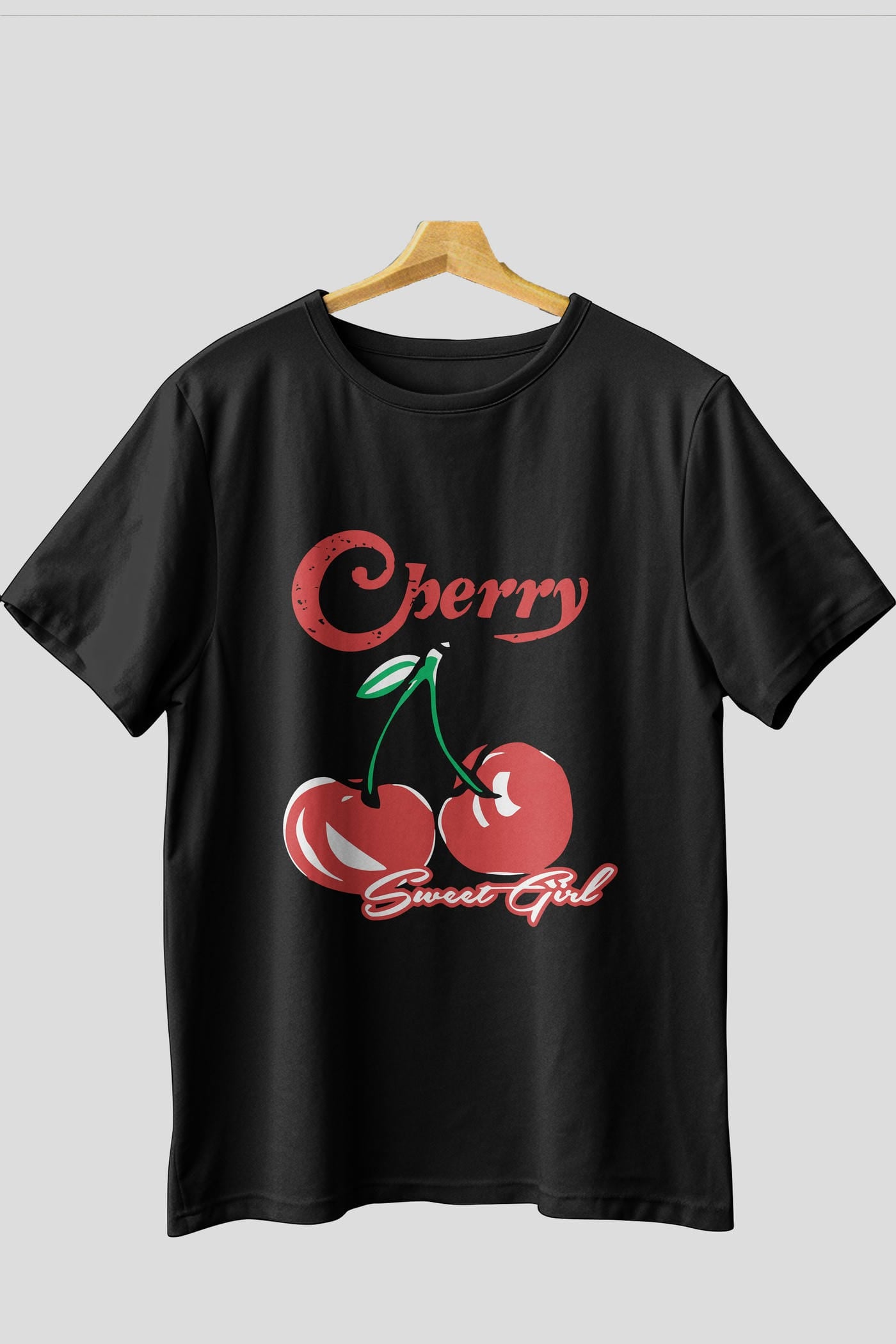 Cherry Cherries 8 Ön Baskılı Oversize t-shirt Erkek Kadın Pamuk Bisiklet Yaka tişort