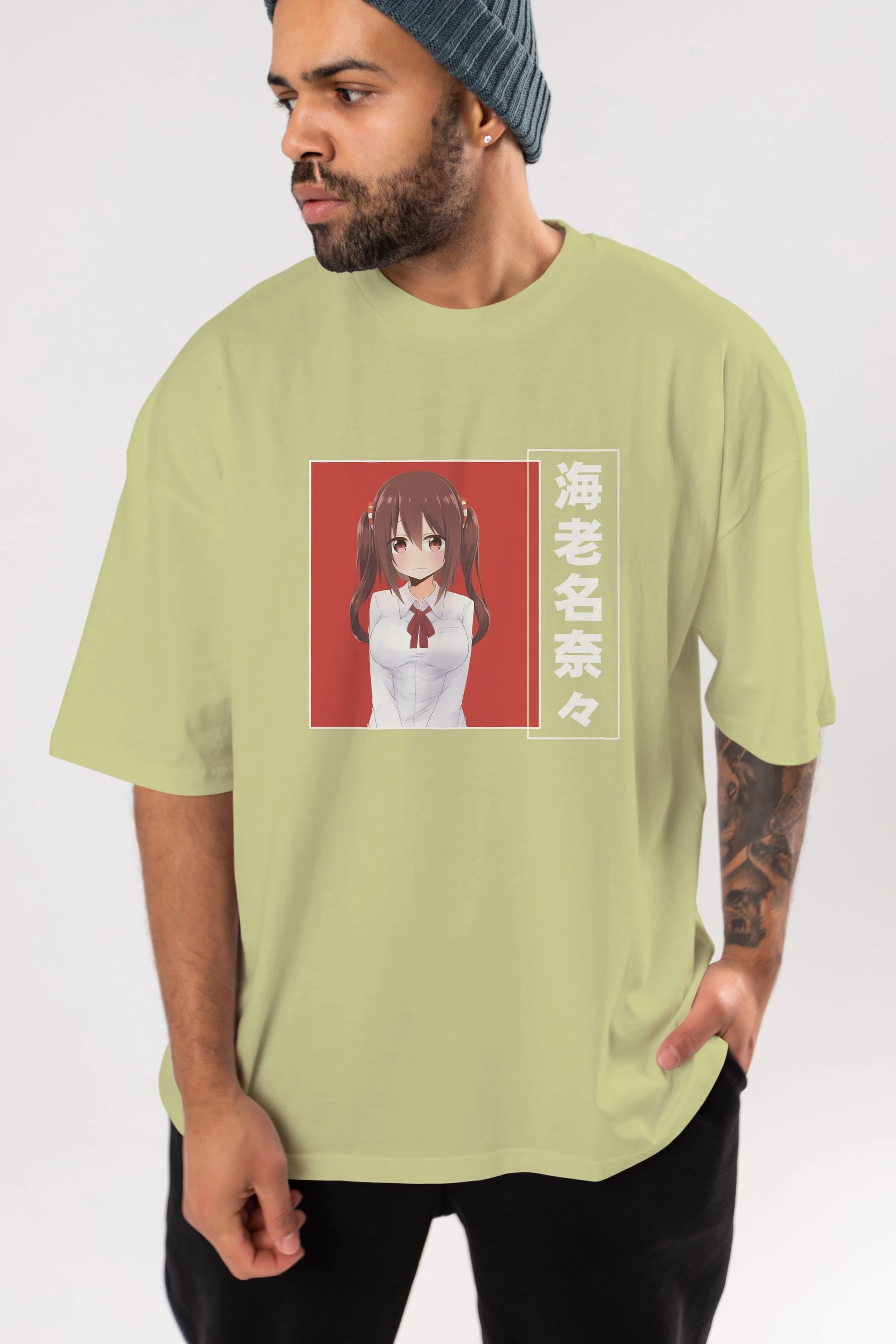 Nana Ebina 1 Anime Ön Baskılı Oversize t-shirt %100 pamuk Erkek Kadın Unisex