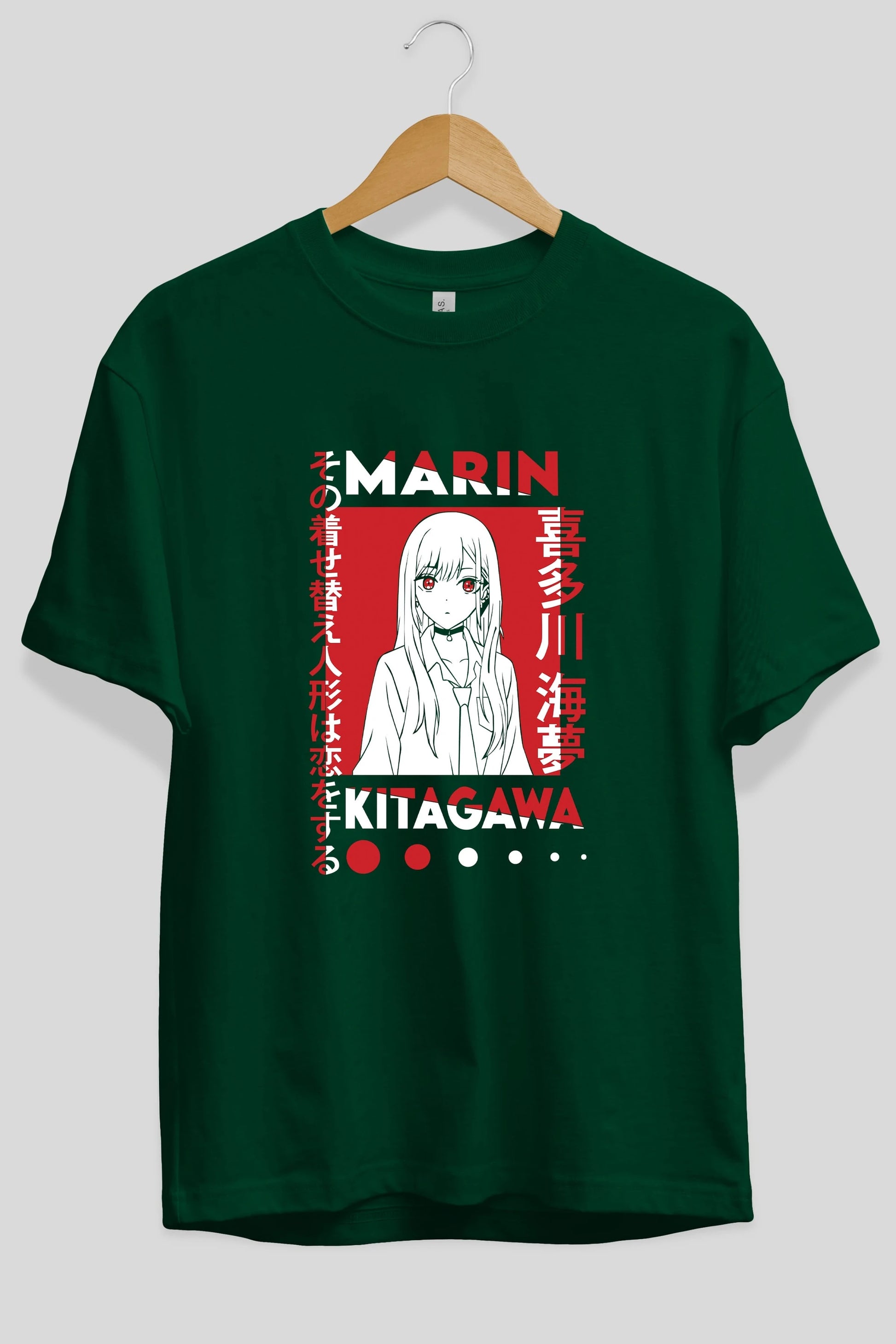 MARIN KITAGAWA Anime Ön Baskılı Oversize t-shirt %100 pamuk Erkek Kadın Unisex