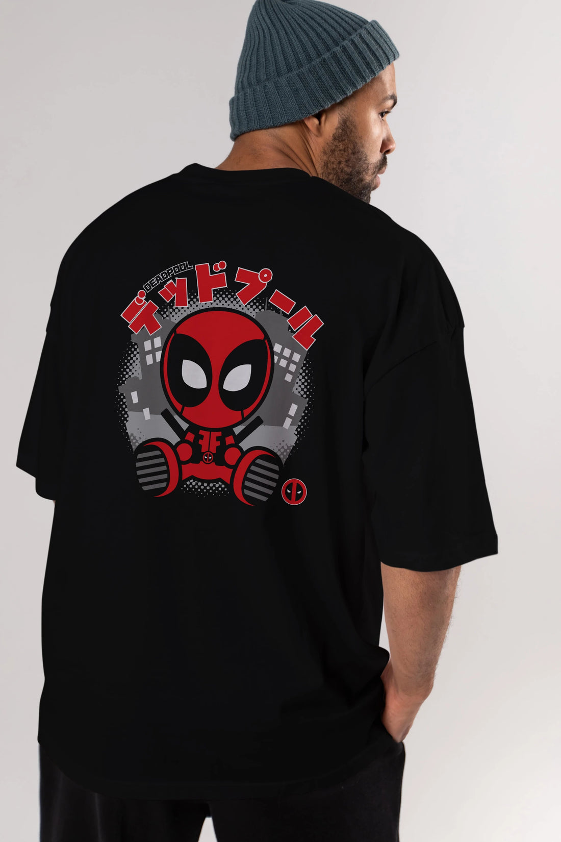 Deadpool (15) Arka Baskılı Oversize t-shirt Erkek Kadın Unisex %100 Pamuk Bisiklet Yaka tişort