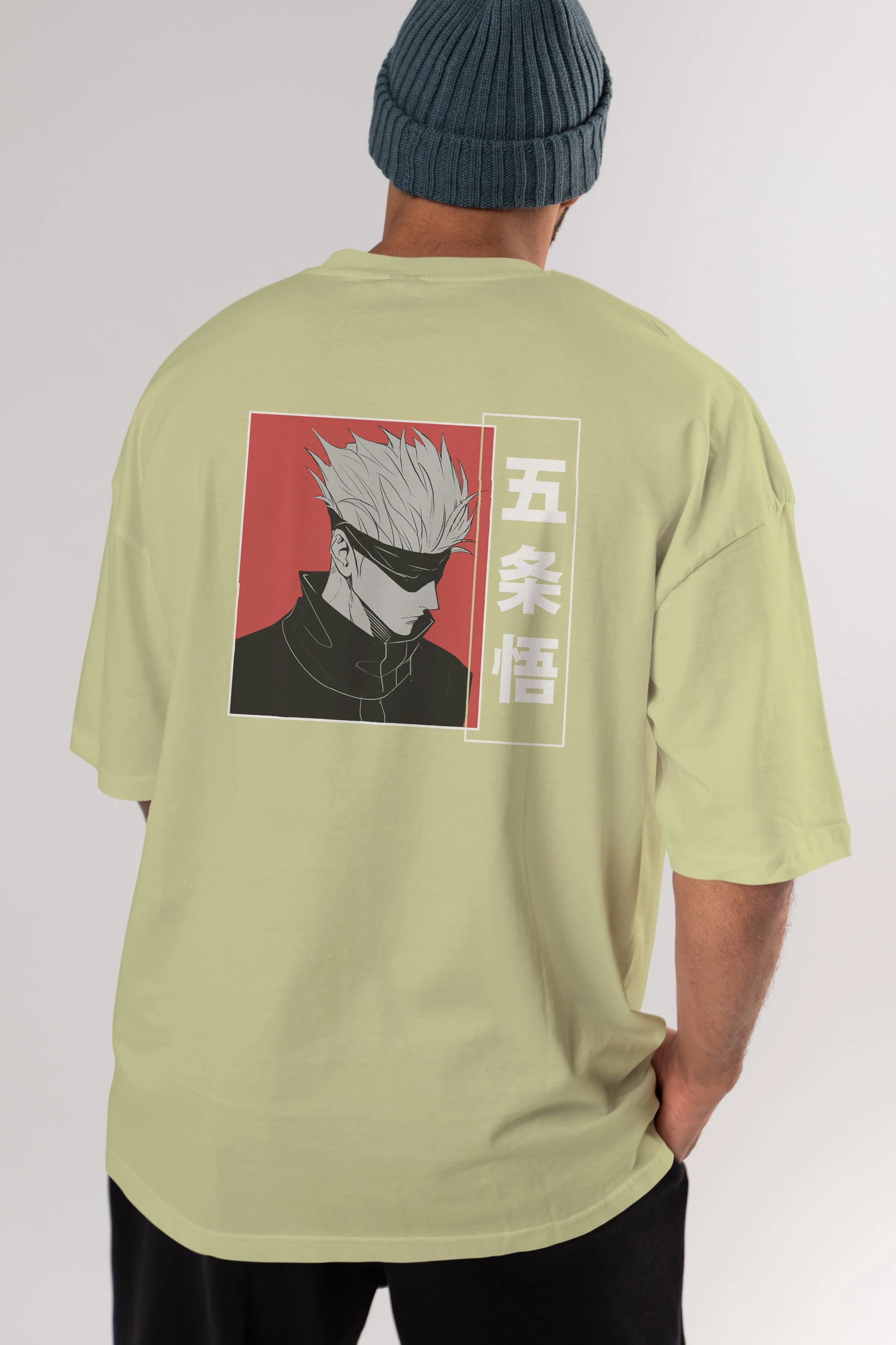 JUJUTSU KAISEN 2 Anime Arka Baskılı Oversize t-shirt Erkek Kadın Unisex