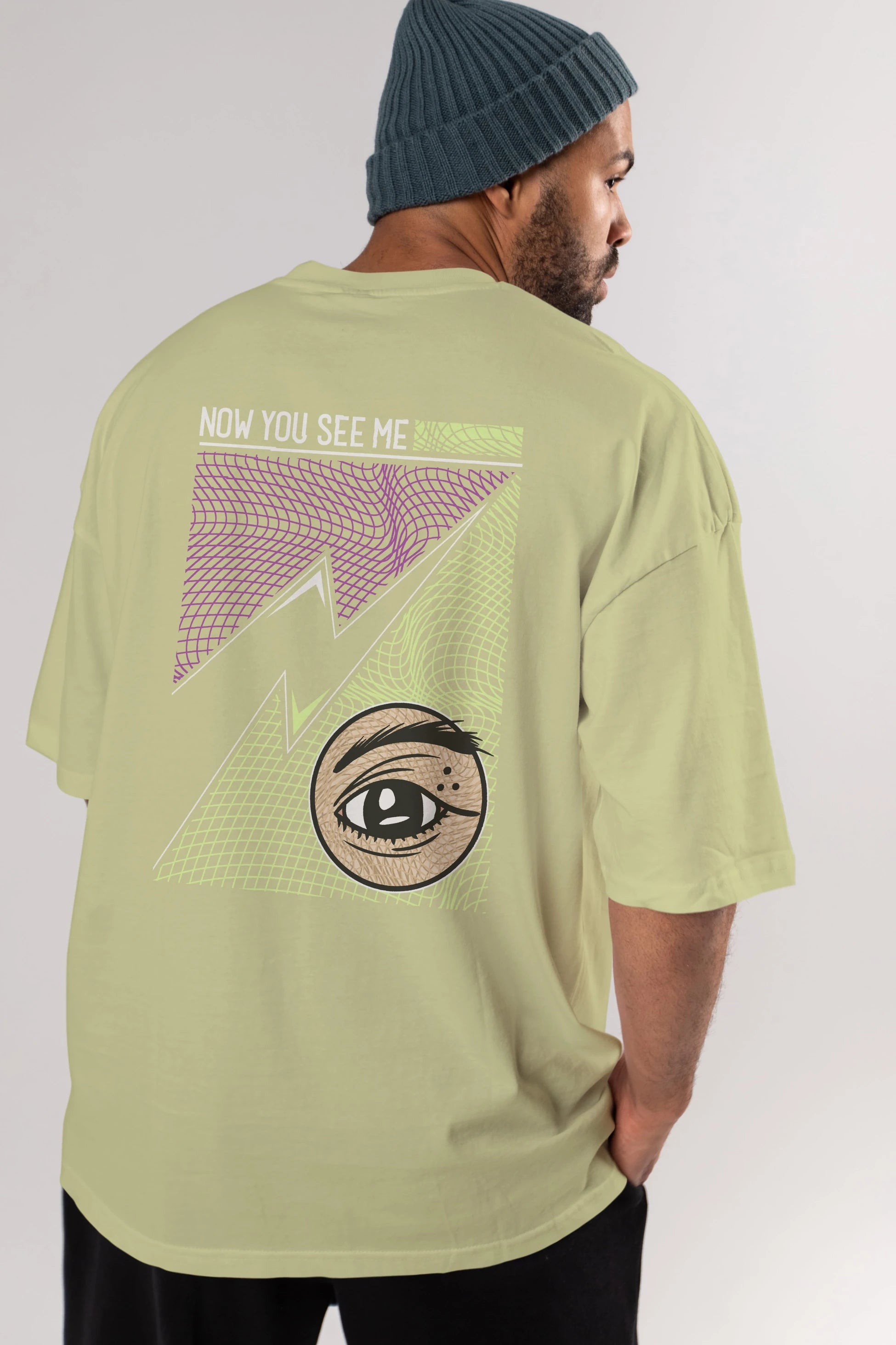 Now You See Me Arka Baskılı Oversize t-shirt Erkek Kadın Unisex