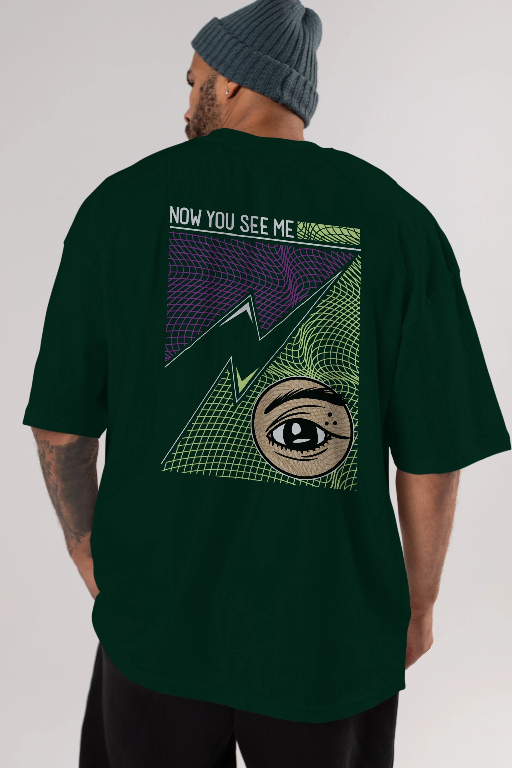 Now You See Me Arka Baskılı Oversize t-shirt Erkek Kadın Unisex
