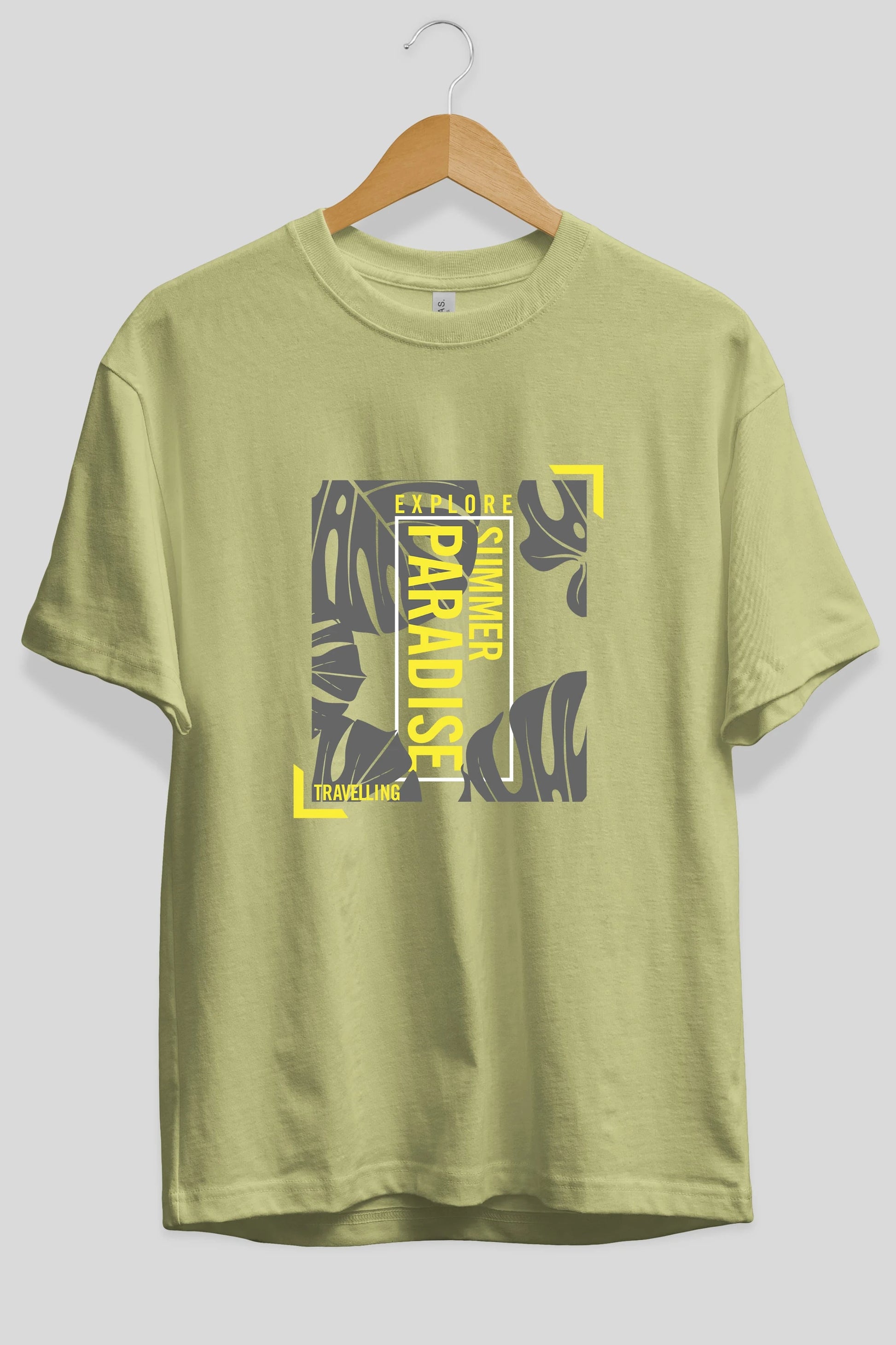 Explore Summer Ön Baskılı Oversize t-shirt Erkek Kadın Unisex