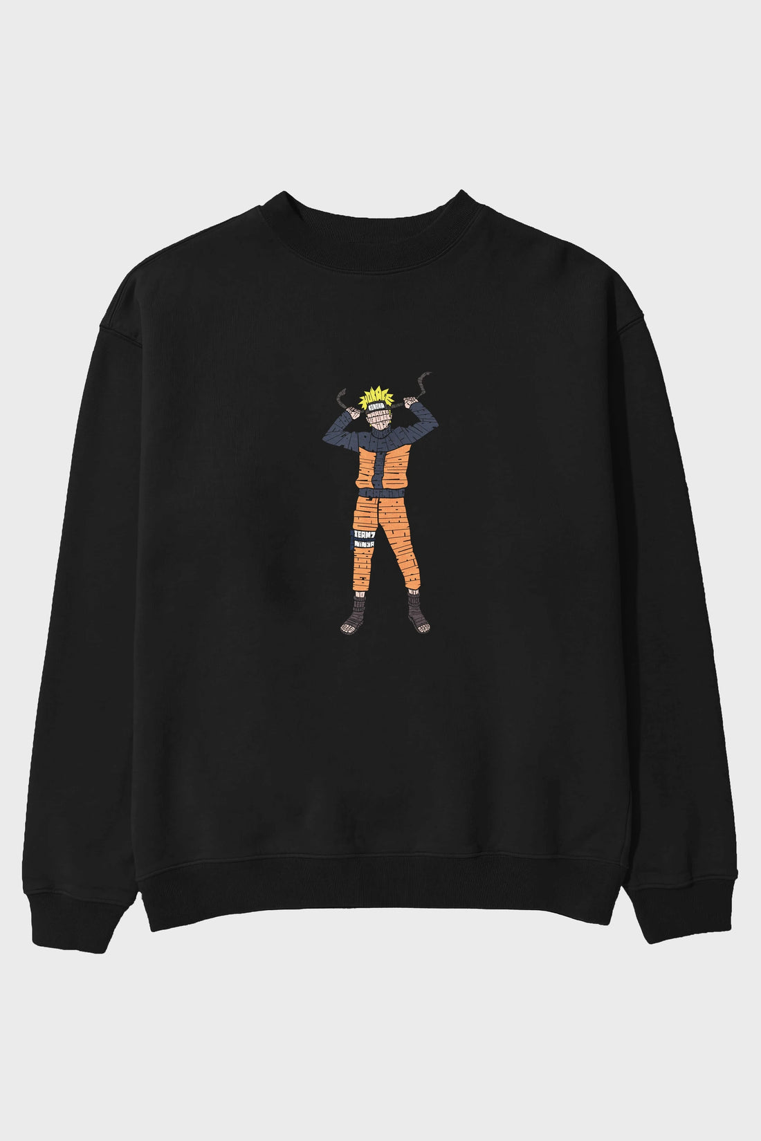 Naruto Ön Baskılı Oversize Sweatshirt Erkek Kadın Unisex