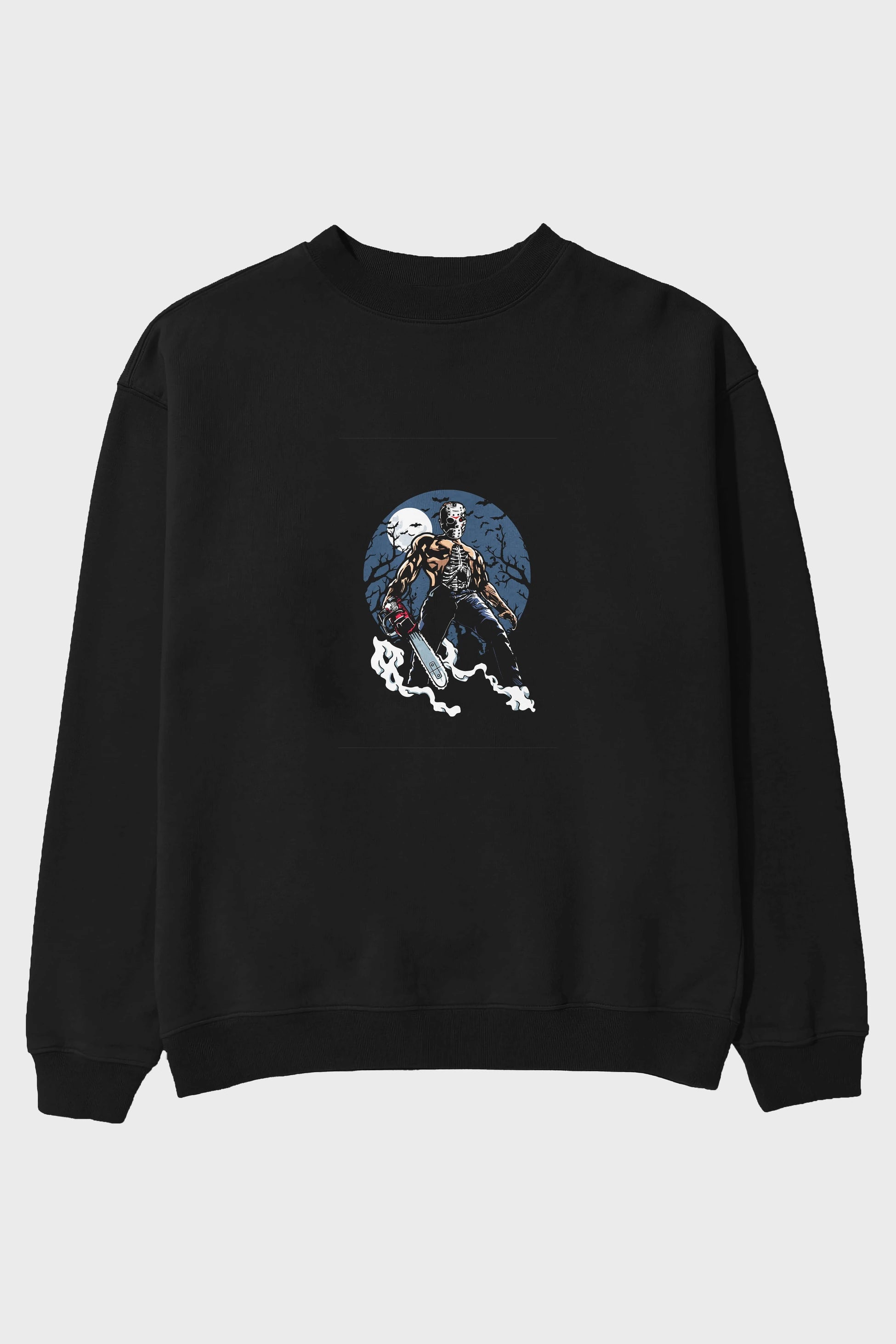 Evil Killer Ön Baskılı Oversize Sweatshirt Erkek Kadın Unisex