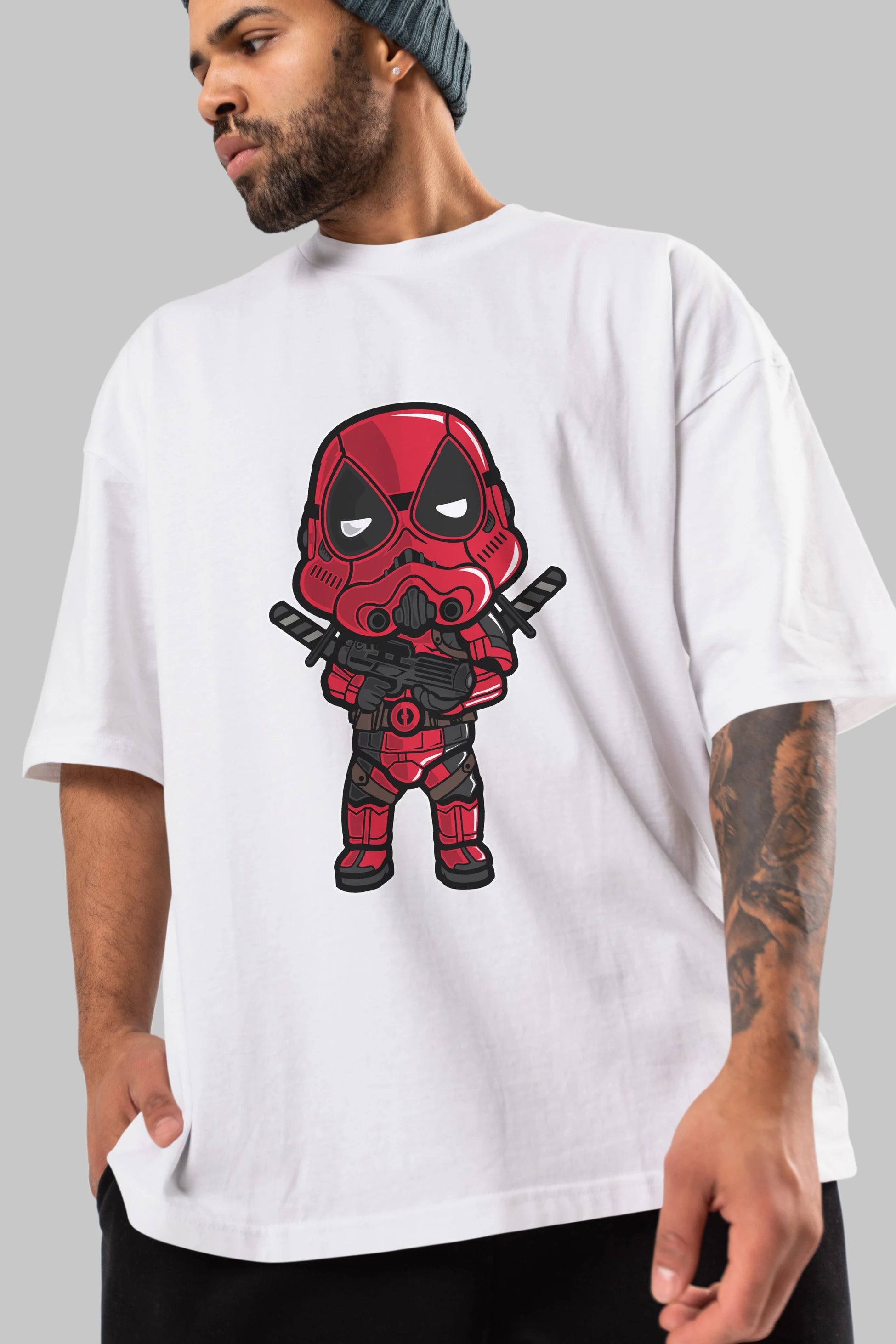 Deadpool (22) Ön Baskılı Oversize t-shirt Erkek Kadın Unisex %100 Pamuk Bisiklet Yaka tişort
