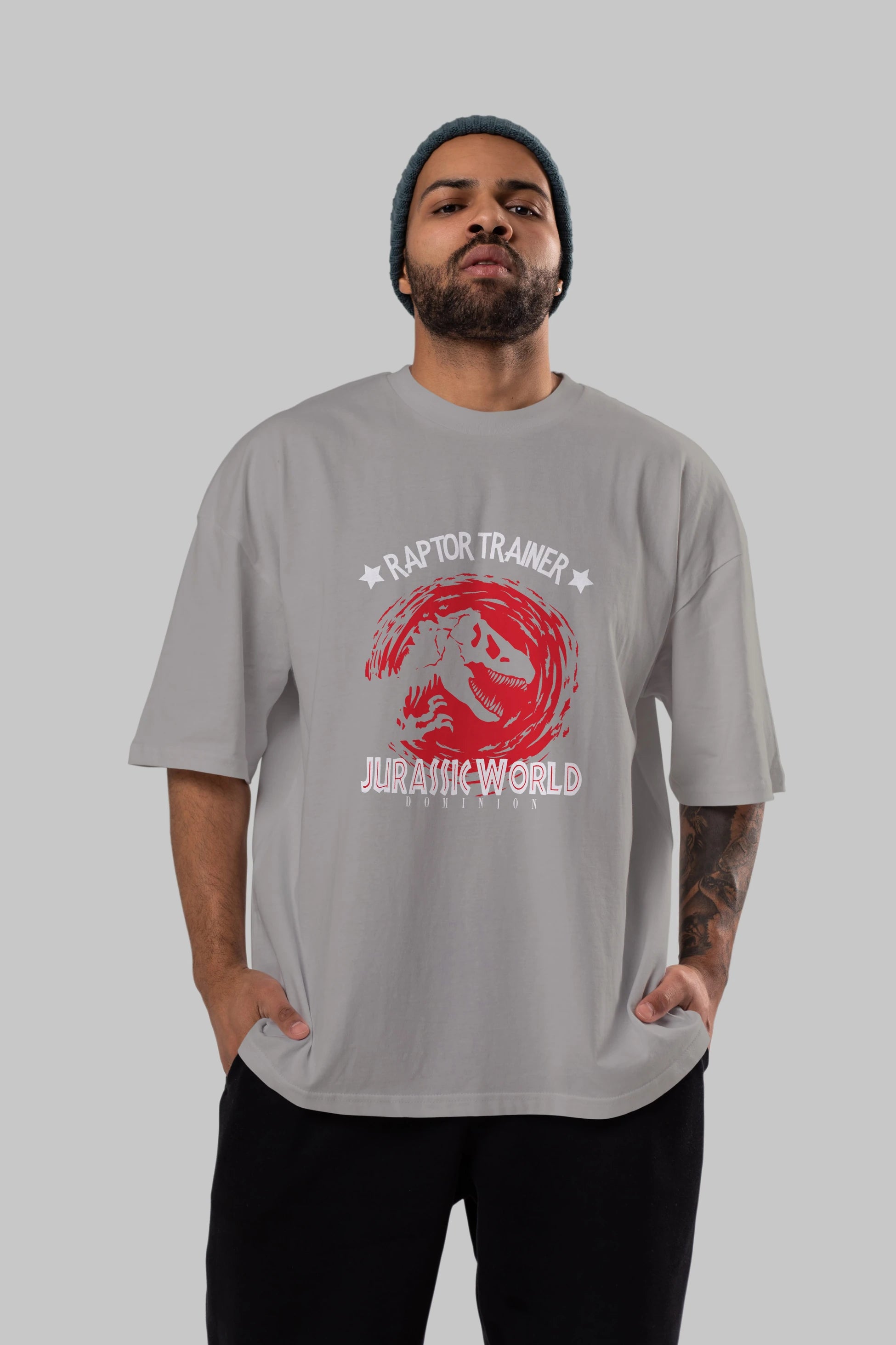 Jurassic Park (3) Ön Baskılı Oversize t-shirt Erkek Kadın Unisex %100 Pamuk Bisiklet Yaka tişort