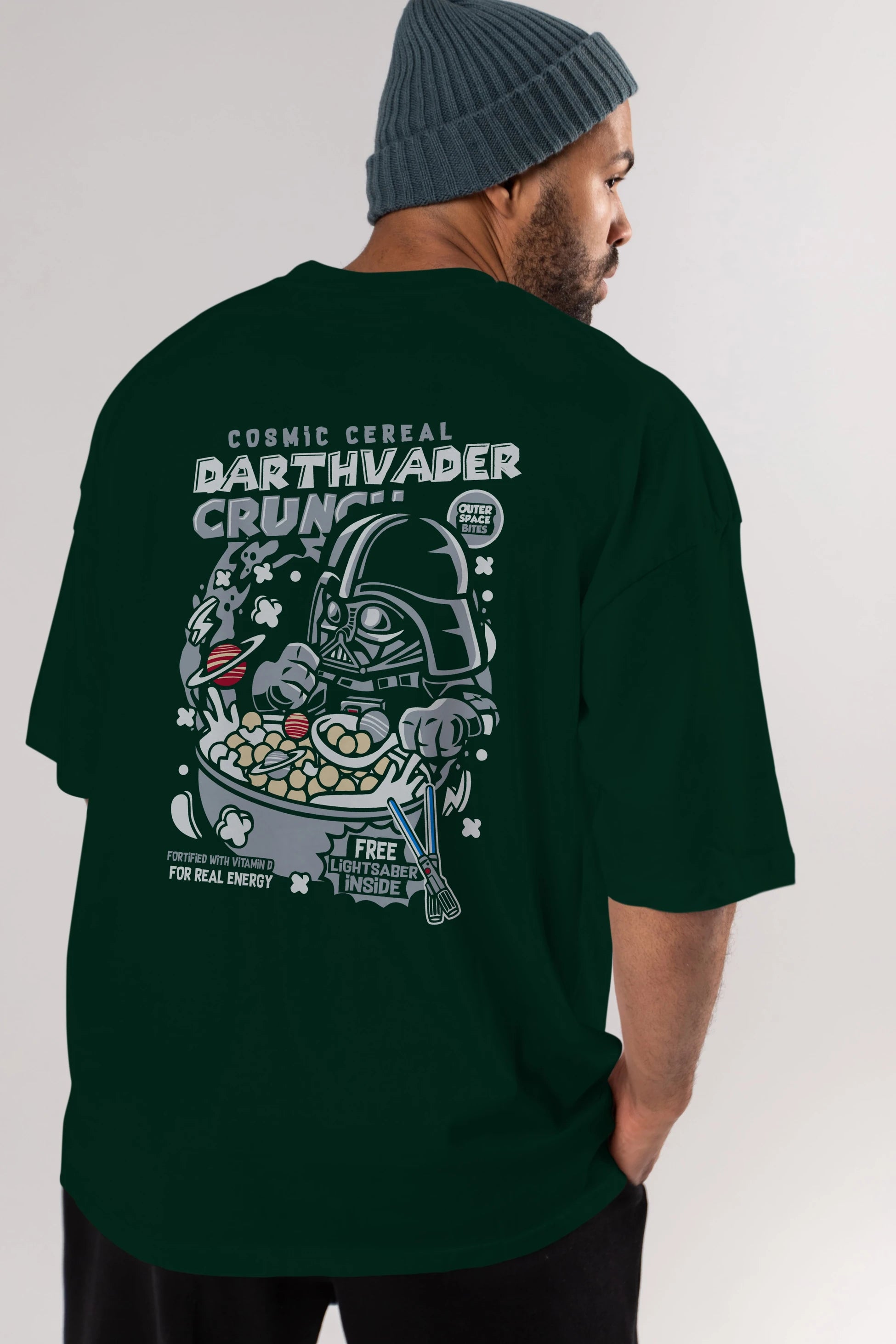 Darth Vader (2) Arka Baskılı Oversize t-shirt Erkek Kadın Unisex %100 Pamuk Bisiklet Yaka tişort
