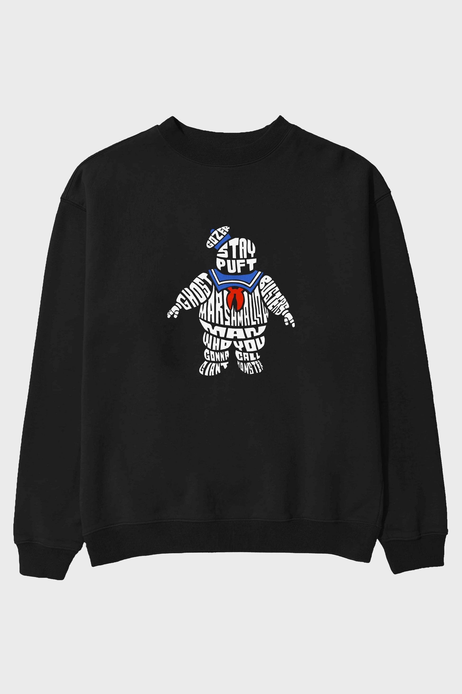 Stay Puft Ön Baskılı Oversize Sweatshirt Erkek Kadın Unisex