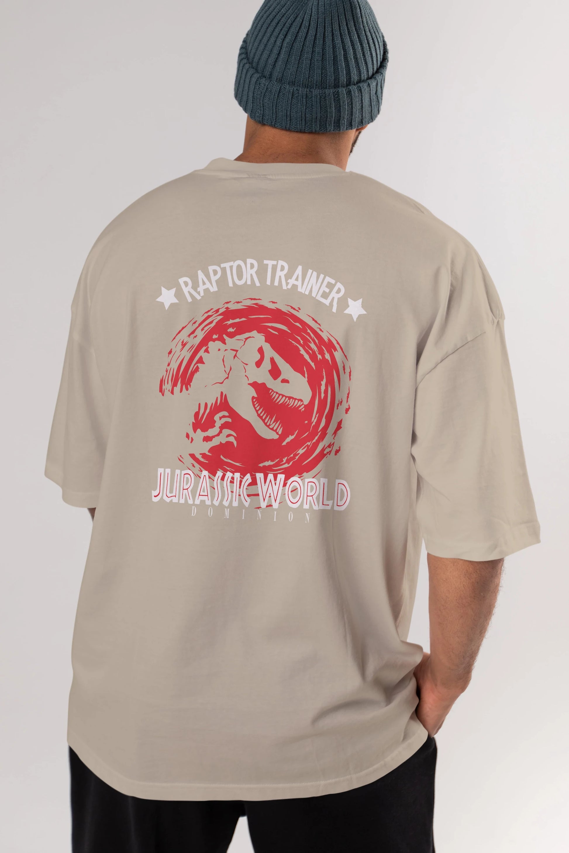 Jurassic Park (3) Arka Baskılı Oversize t-shirt Erkek Kadın Unisex %100 Pamuk Bisiklet Yaka tişort